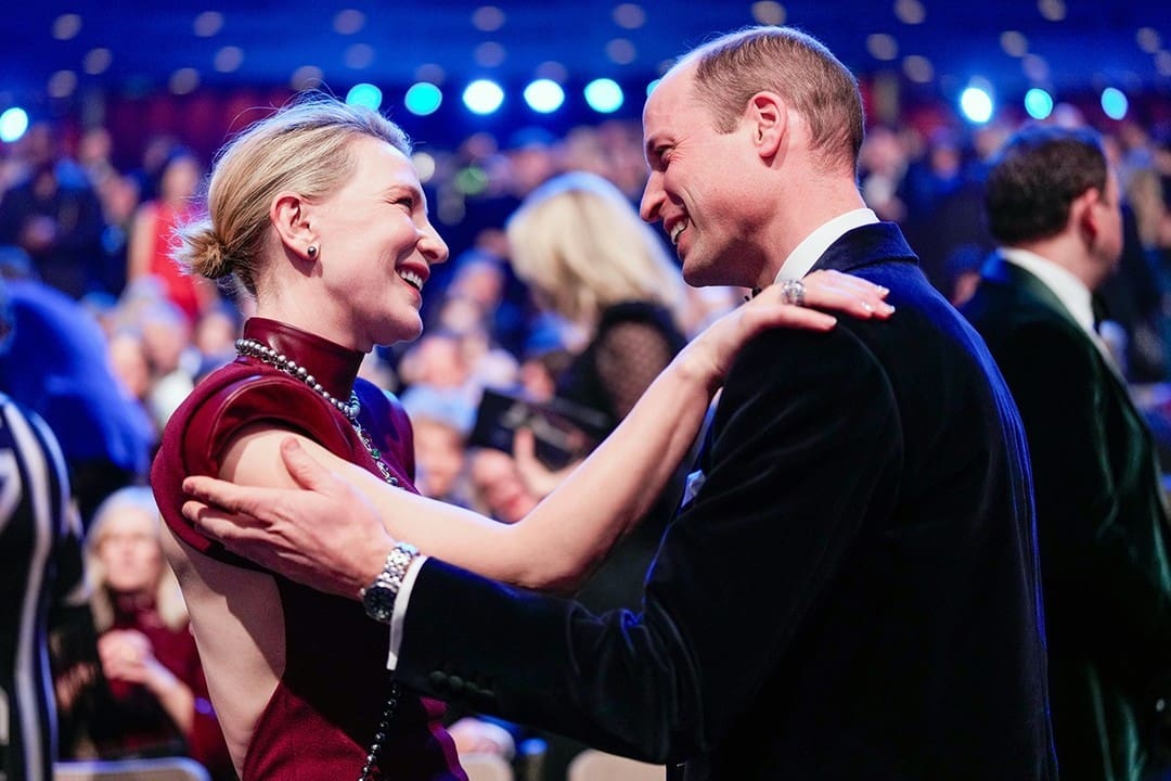 Кейт Бланшетт, принц Уильям, принц Уэльский на церемонии BAFTA 2024
