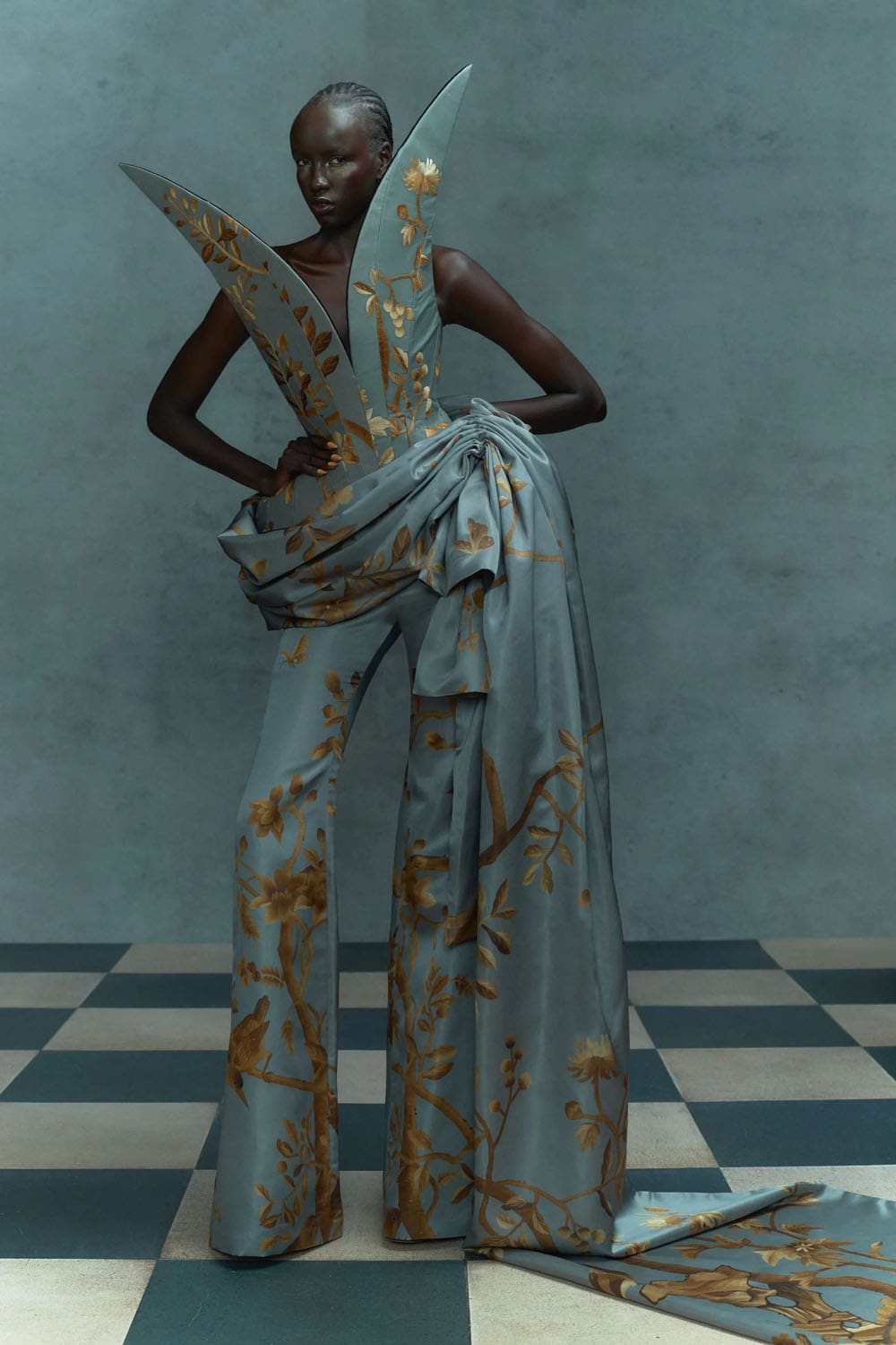 Harris Reed Herbst Winter 2024 2025 Runway Magazin (2)