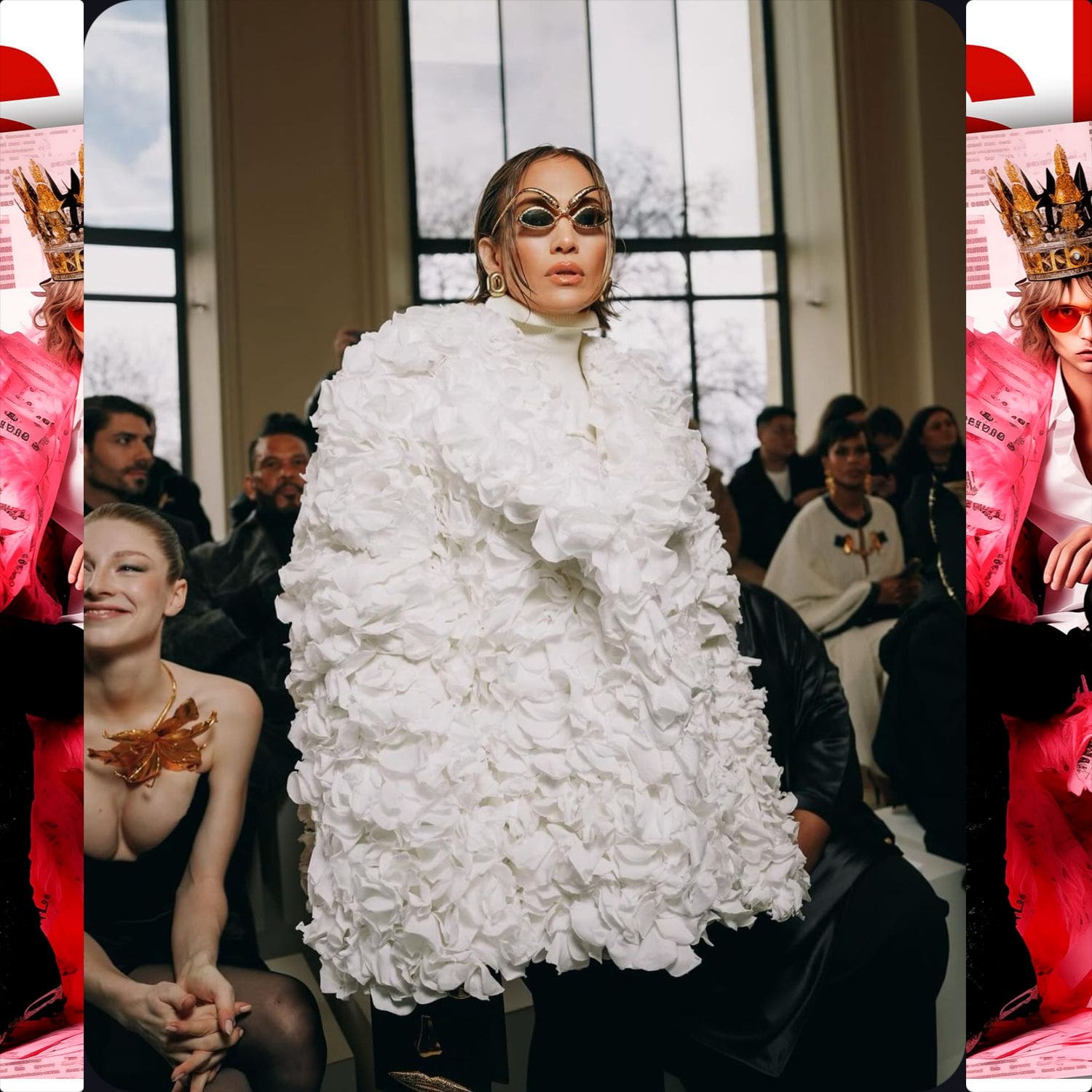 Jennifer Lopez JLo 亮相 Schiaparelli 高级定制秀 2024 Runway