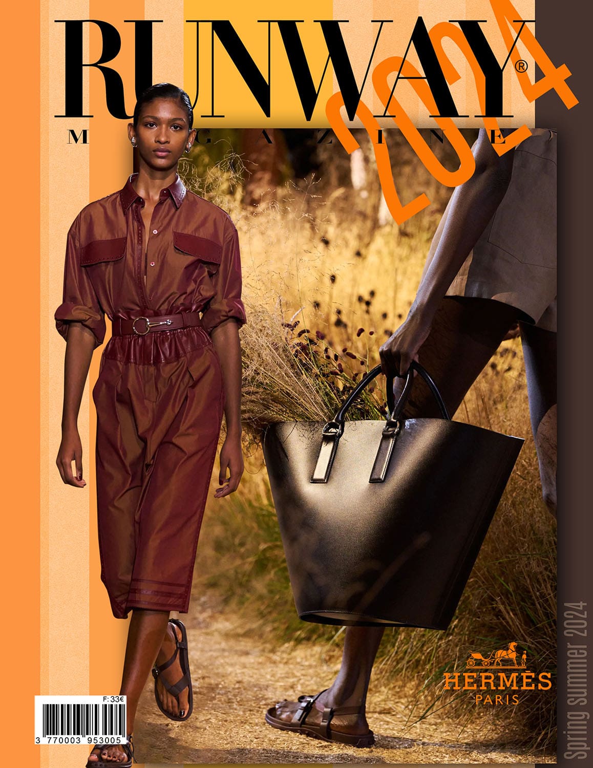 Runway Portada Revista Hermes Primavera Verano 2024 París