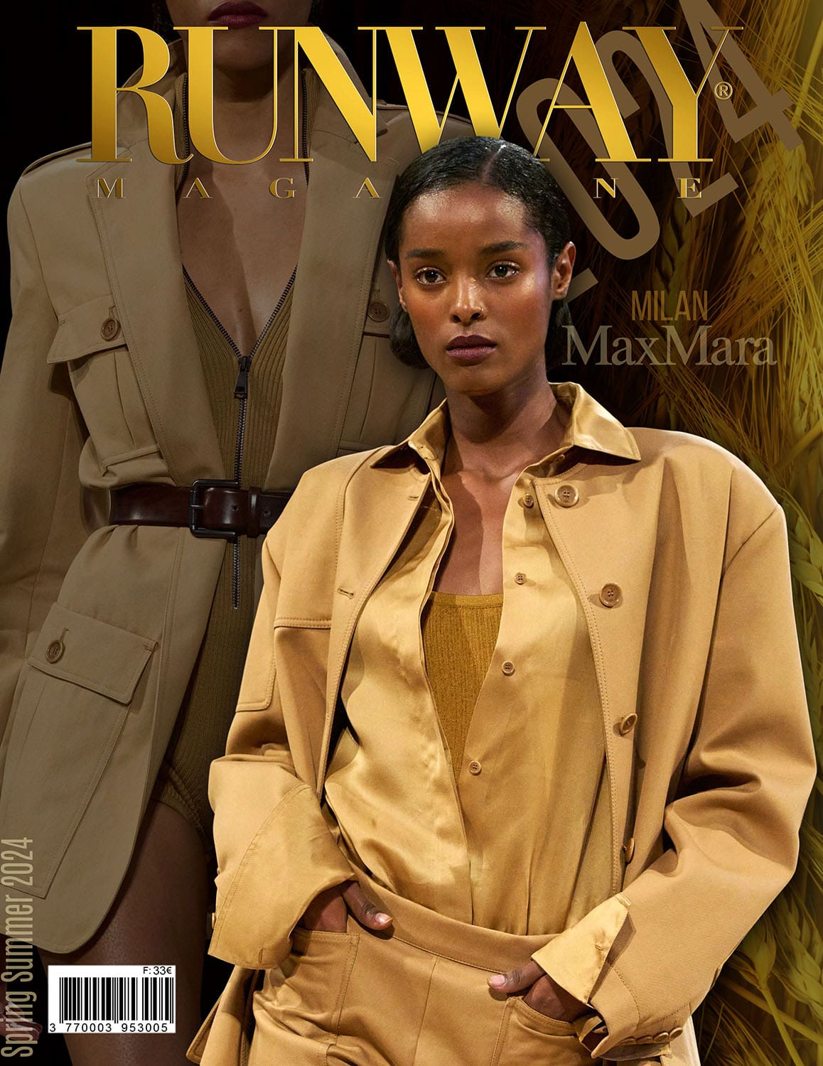 Runway Portada de Revista Max Mara Primavera Verano 2024