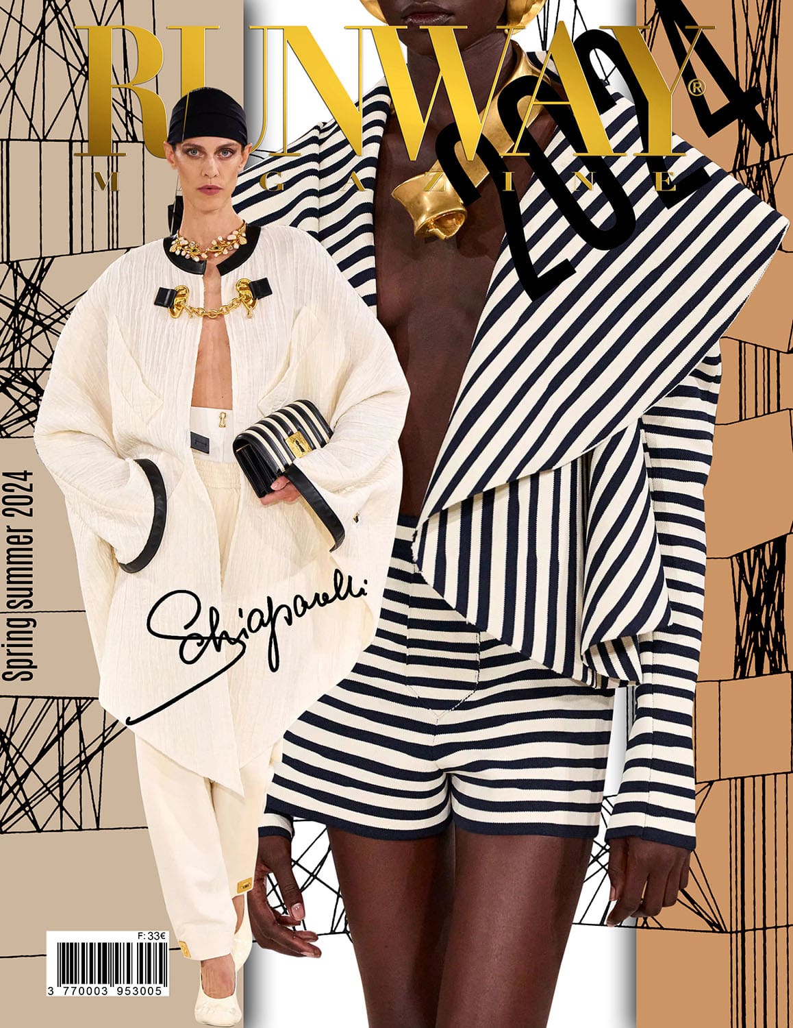 Runway Portada de revista Schiaparelli Couture Primavera Verano 2024