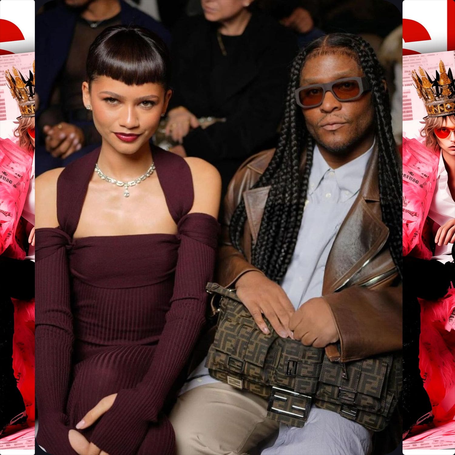 Zendaya 亮相 Fendi 高级定制秀 2024 Runway