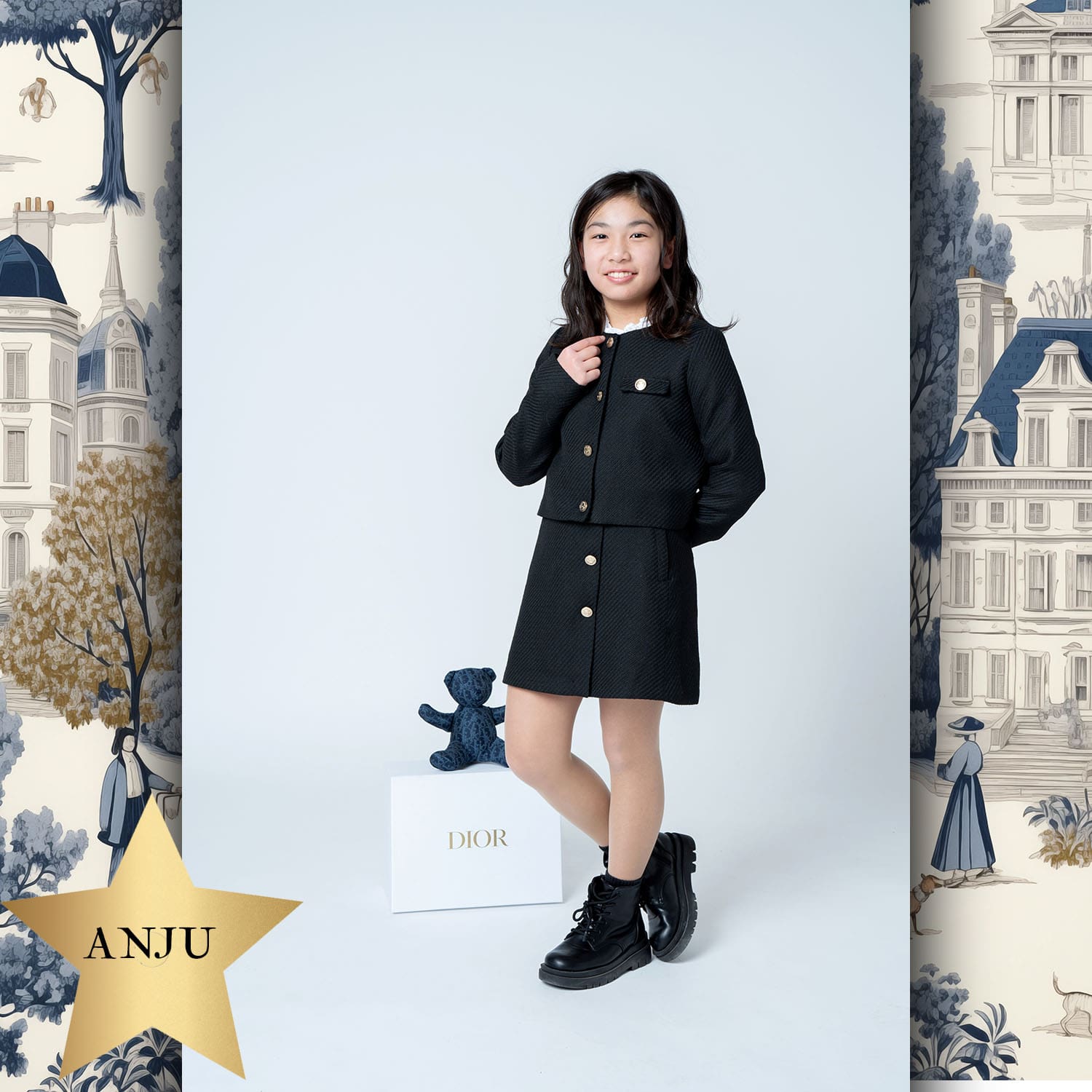 140 Kinder Tokei an Runway Zeitschrift World Kids Audition 2024 Dior