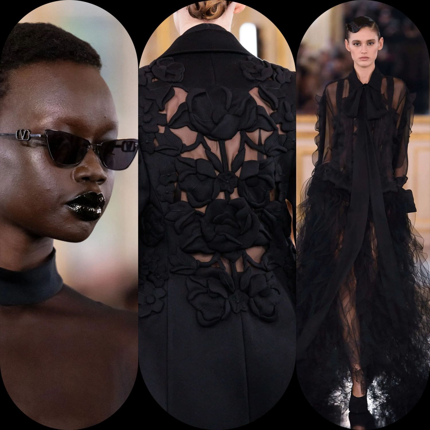 3 Valentino Herbst 2024, Herbst Winter 2024 2025 Le Noir Runway Magazin
