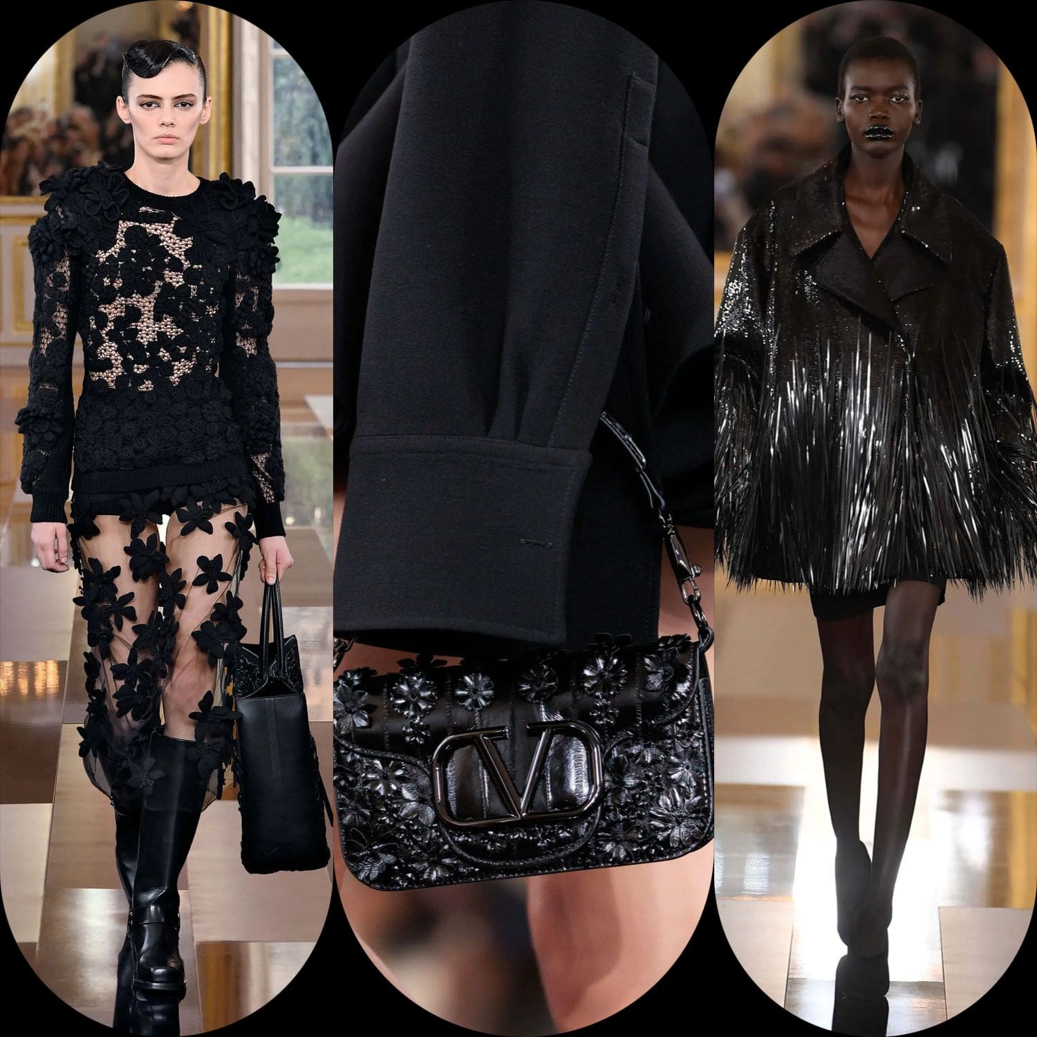 4 Valentino Herbst 2024, Herbst Winter 2024 2025 Le Noir Runway Magazin