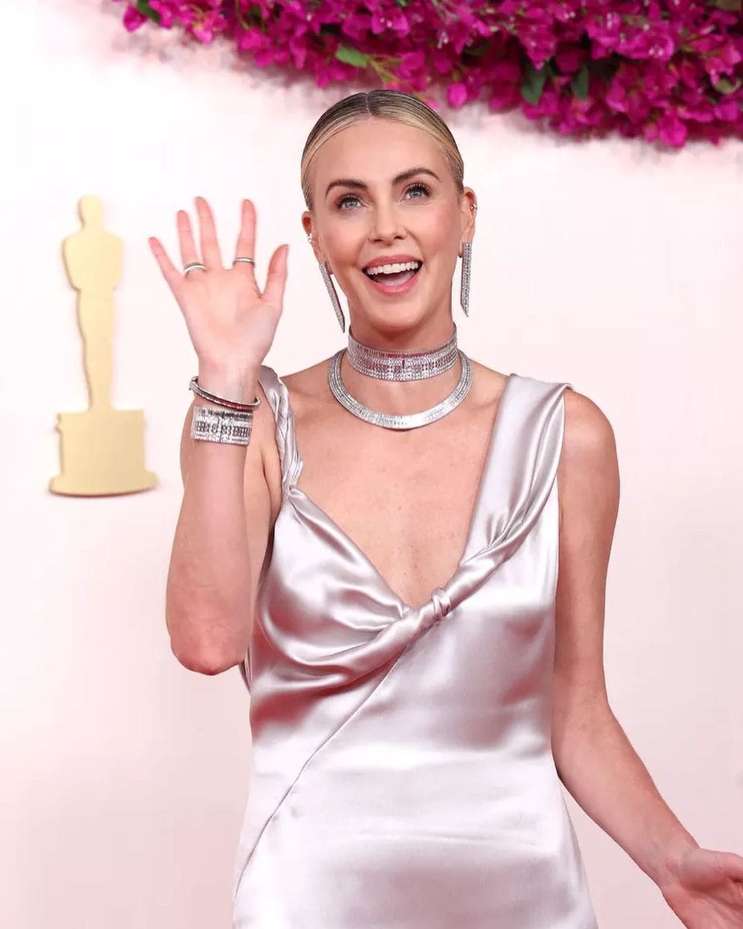 Charlize Theron in Dior jewelry Boucheron at Oscars 2024 Runway Magazine 03