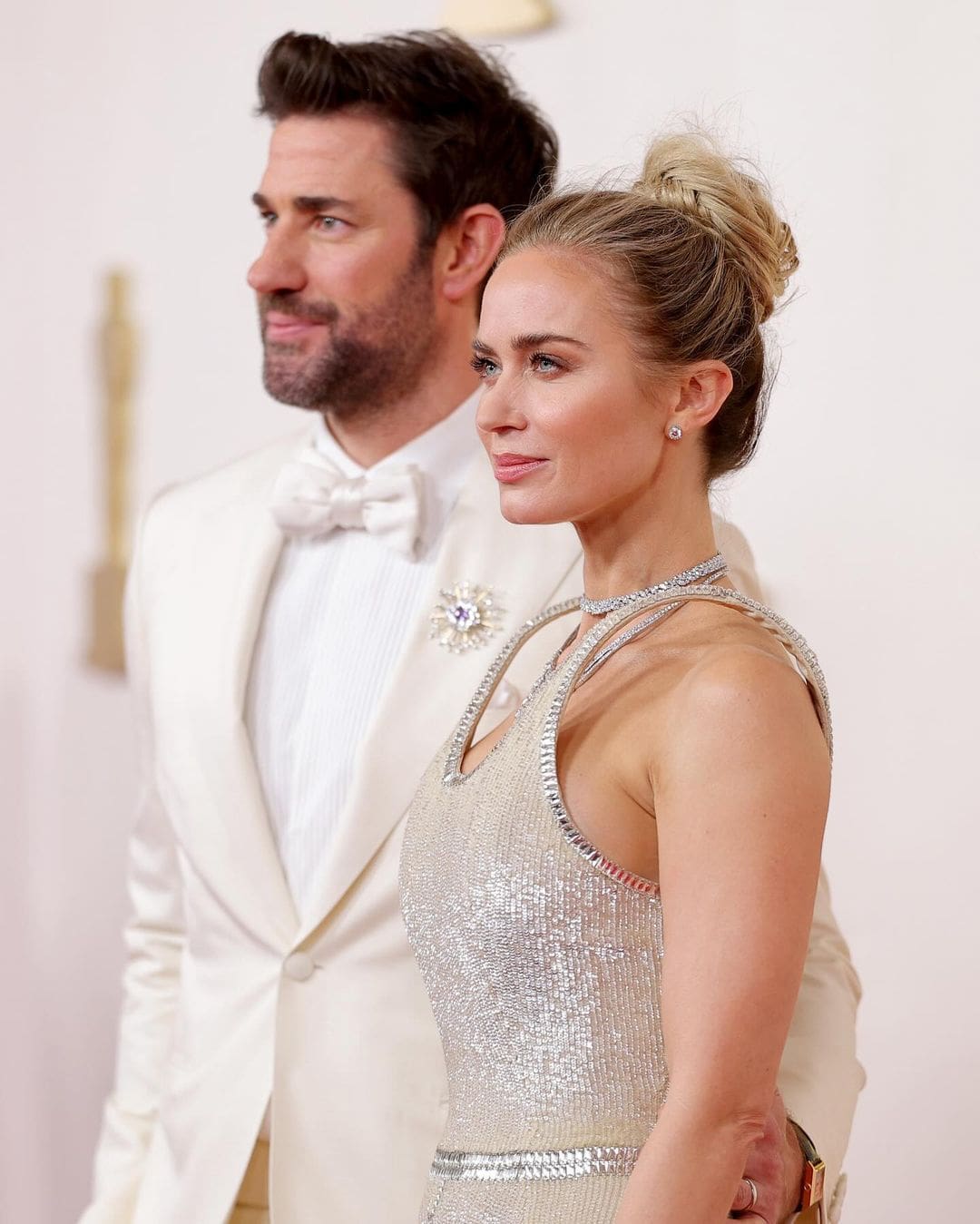Emily Blunt and John Krasinski at Oscars 2024 Runway Magazine 03