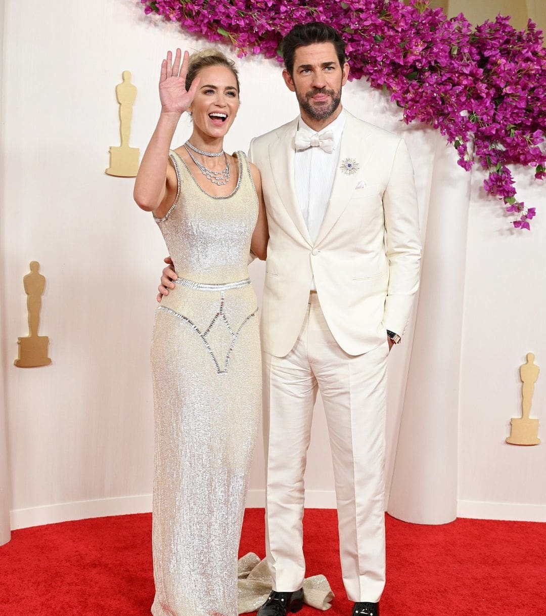 Emily Blunt and John Krasinski at Oscars 2024 Runway Magazine 04