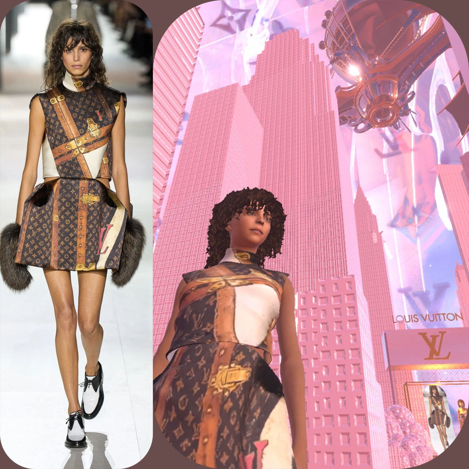 ルイ・ヴィトン 秋冬 2024 2025 Web3メタバースTRY ONルック Runway 雑誌
