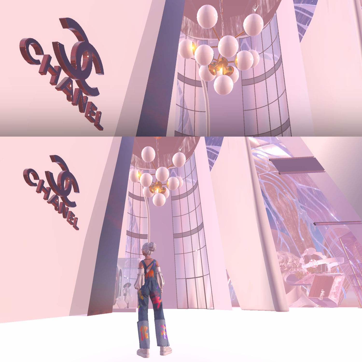 1 Runway Experiência Web3 no outono 2024 Chanel experimente look