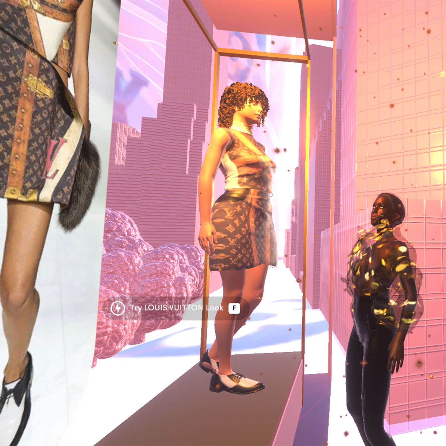 6 Runway Experiência Web3 no outono 2024 Louis Vuitton experimente o visual