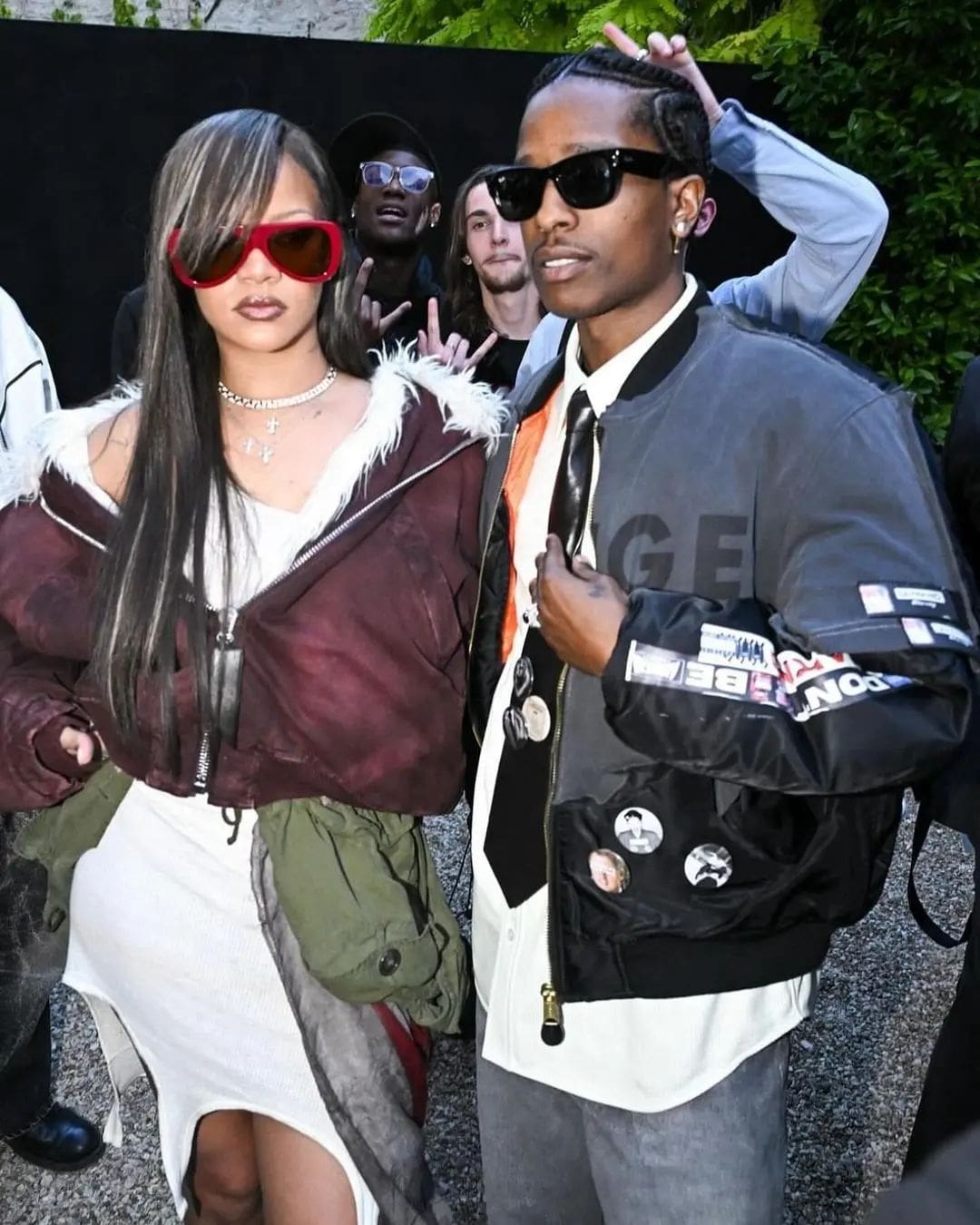 2 蕾哈娜 (Rihanna) 出席 Asap Rocky by Awge Paris 秀