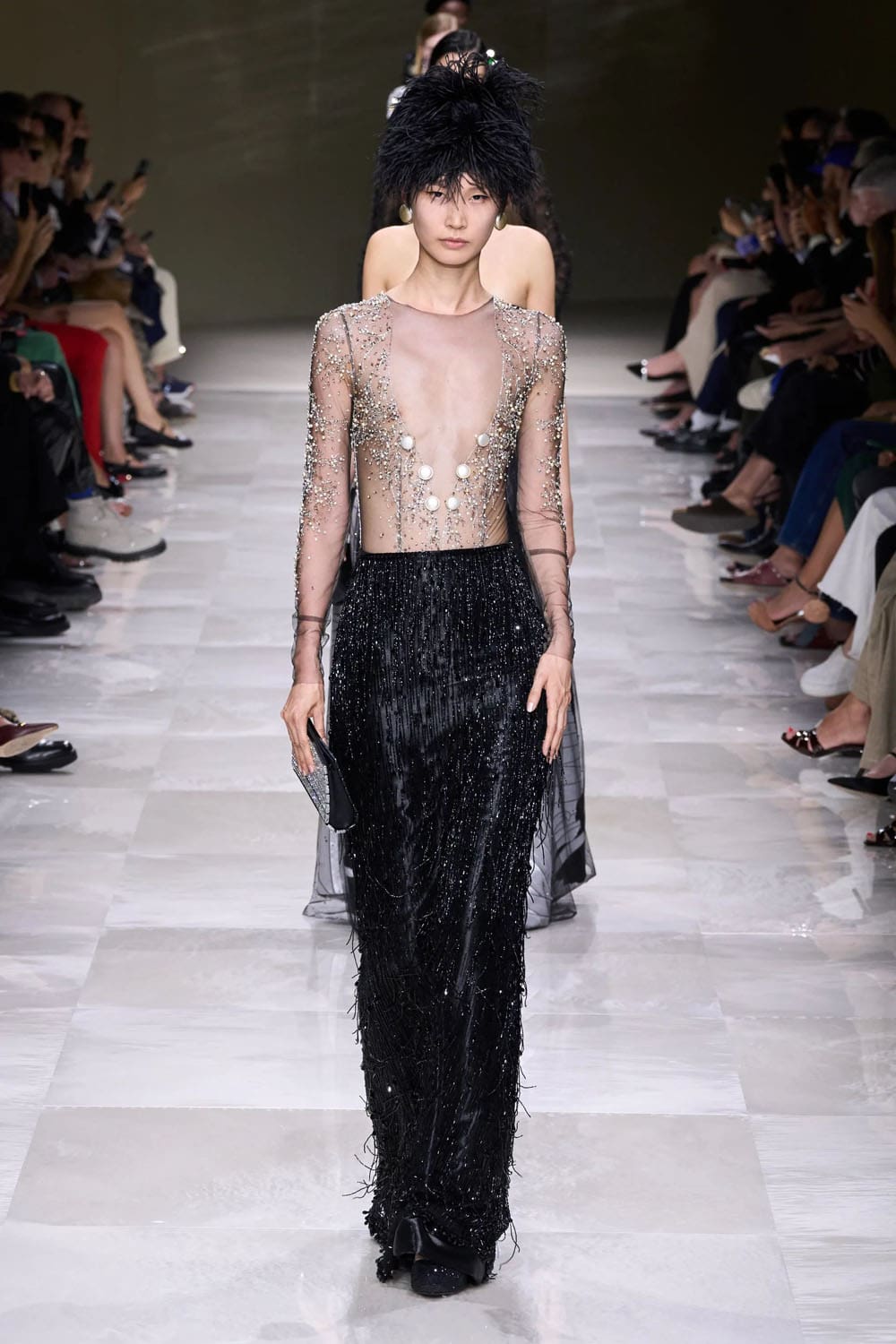 アルマーニ プリヴェ クチュール 秋冬 2024 2025 Runway 雑誌(41)
