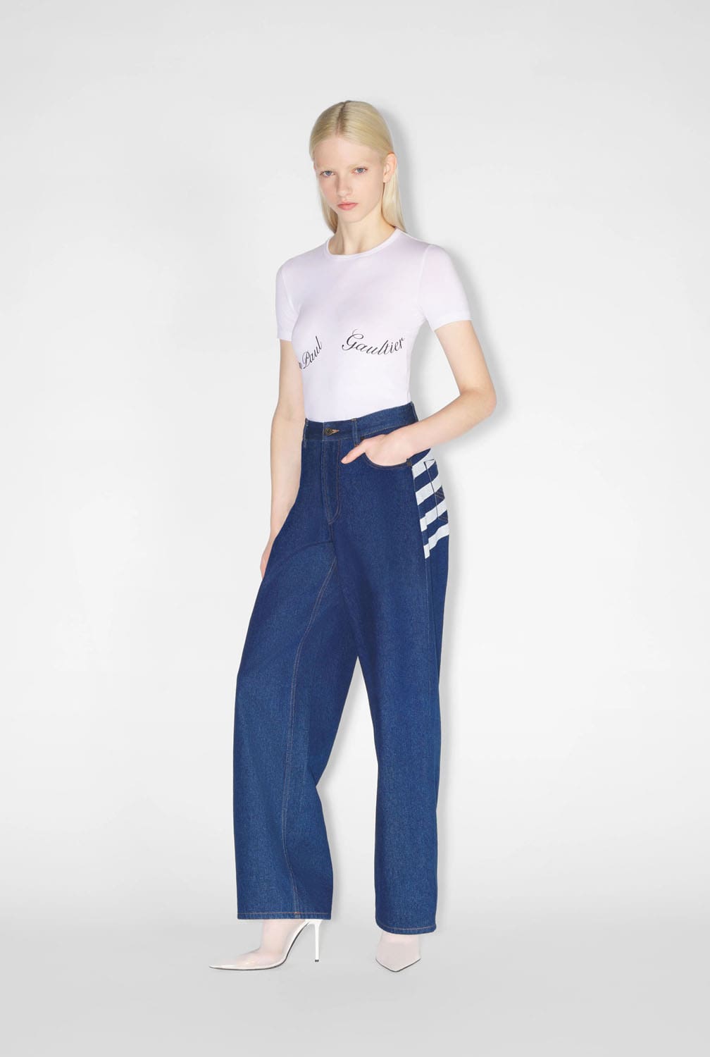 Jean Paul Gaultier Fashion Fiction Denim Haute Jeanerie RTW 2024 2025 07