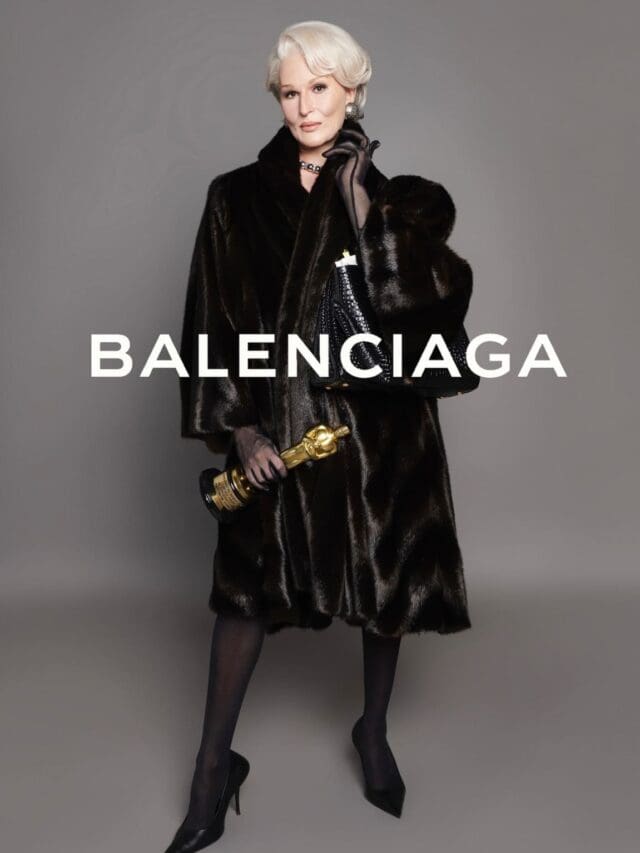 Miranda Priestly traîne au défilé Balenciaga pour Demna et Cédric