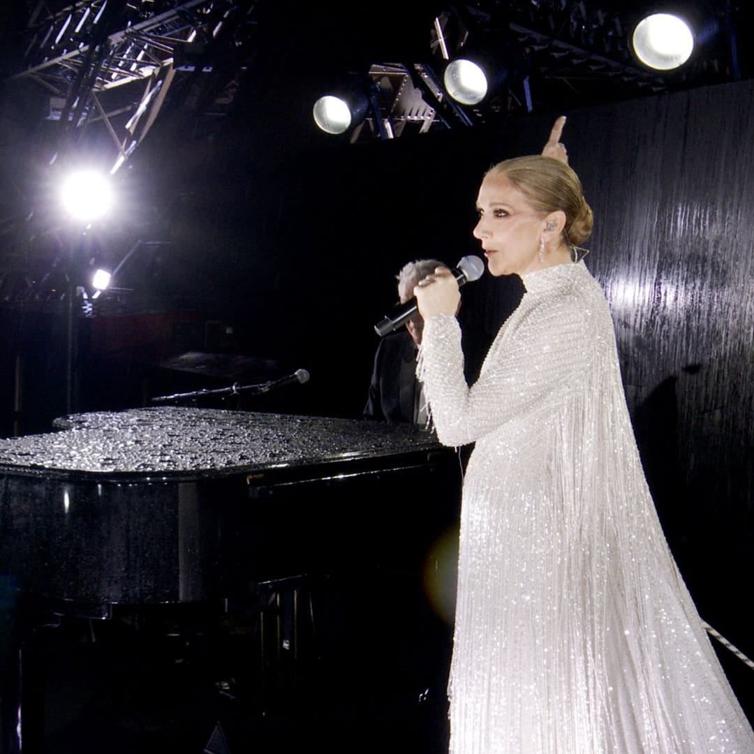 1 Celine Dion performing at Opening ceremony Olympic Games Paris 2024