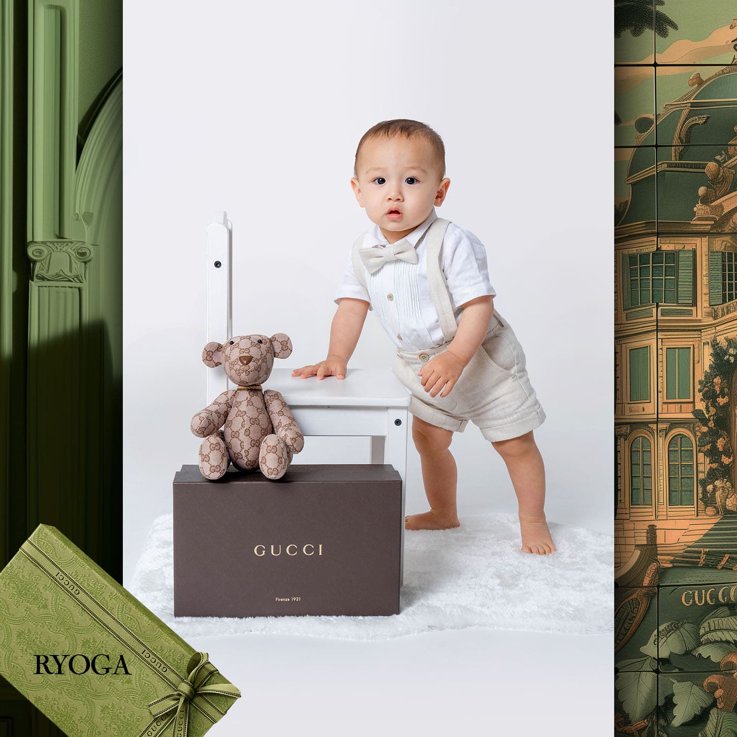 123 儿童时计 Runway 杂志世界儿童试镜 2024 Gucci