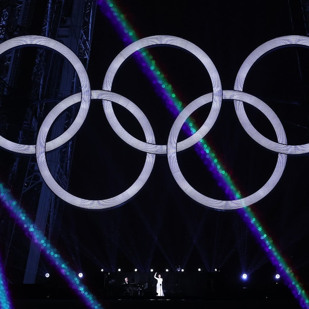 2 Celine Dion performing at Opening ceremony Olympic Games Paris 2024