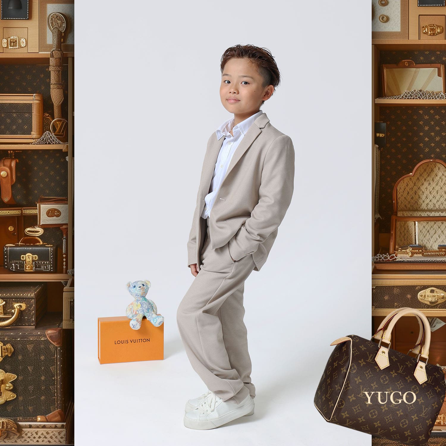 035 Kids Tokei on Runway Magazine World Kids Audition 2024 Louis Vuitton