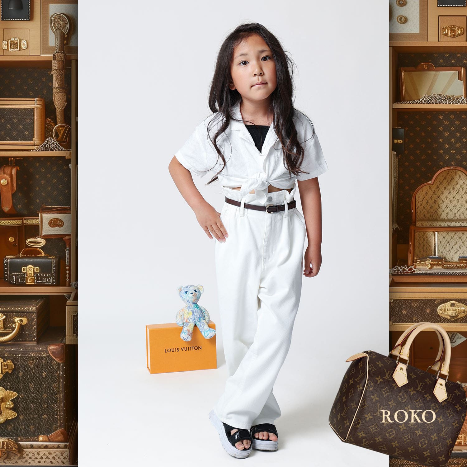 037 Kids Tokei on Runway Magazine World Kids Audition 2024 Louis Vuitton