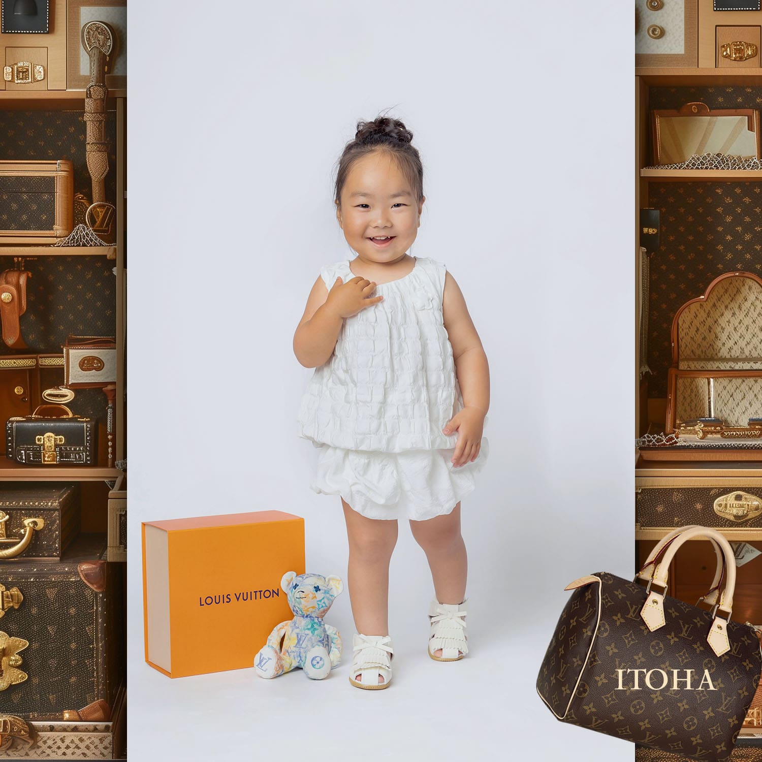060 Kids Tokei on Runway Magazine World Kids Audition 2024 Louis Vuitton