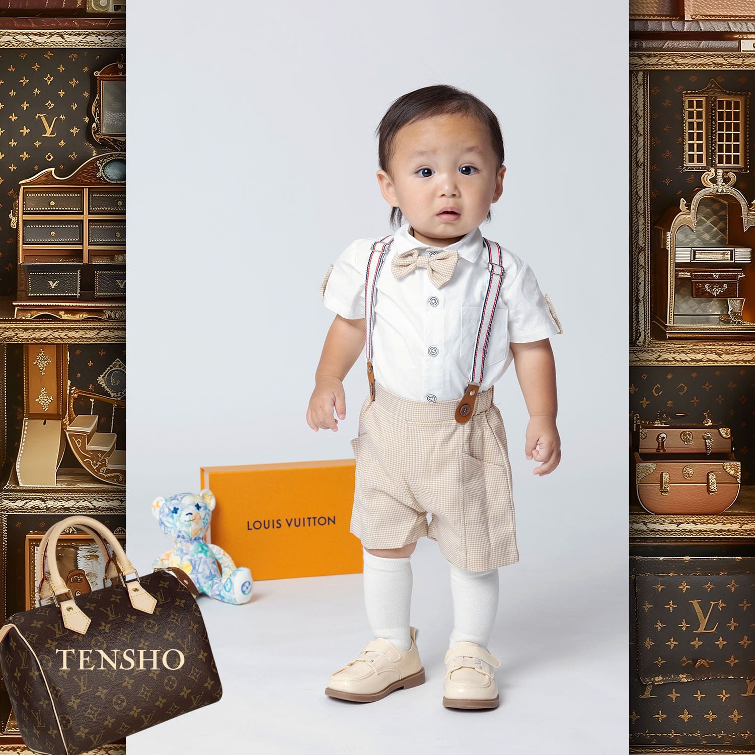 061 Kids Tokei on Runway Magazine World Kids Audition 2024 Louis Vuitton