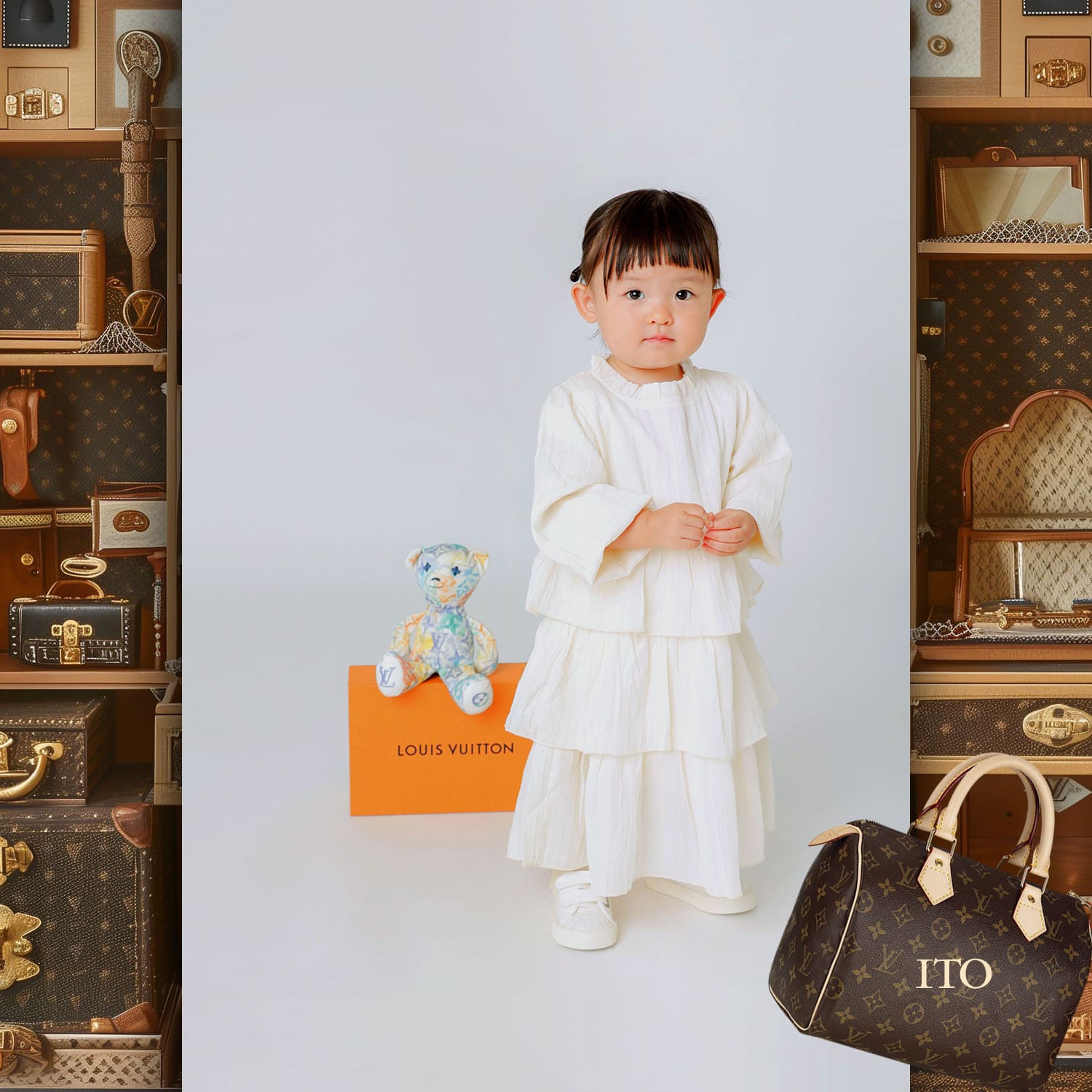 062 Kids Tokei on Runway Magazine World Kids Audition 2024 Louis Vuitton