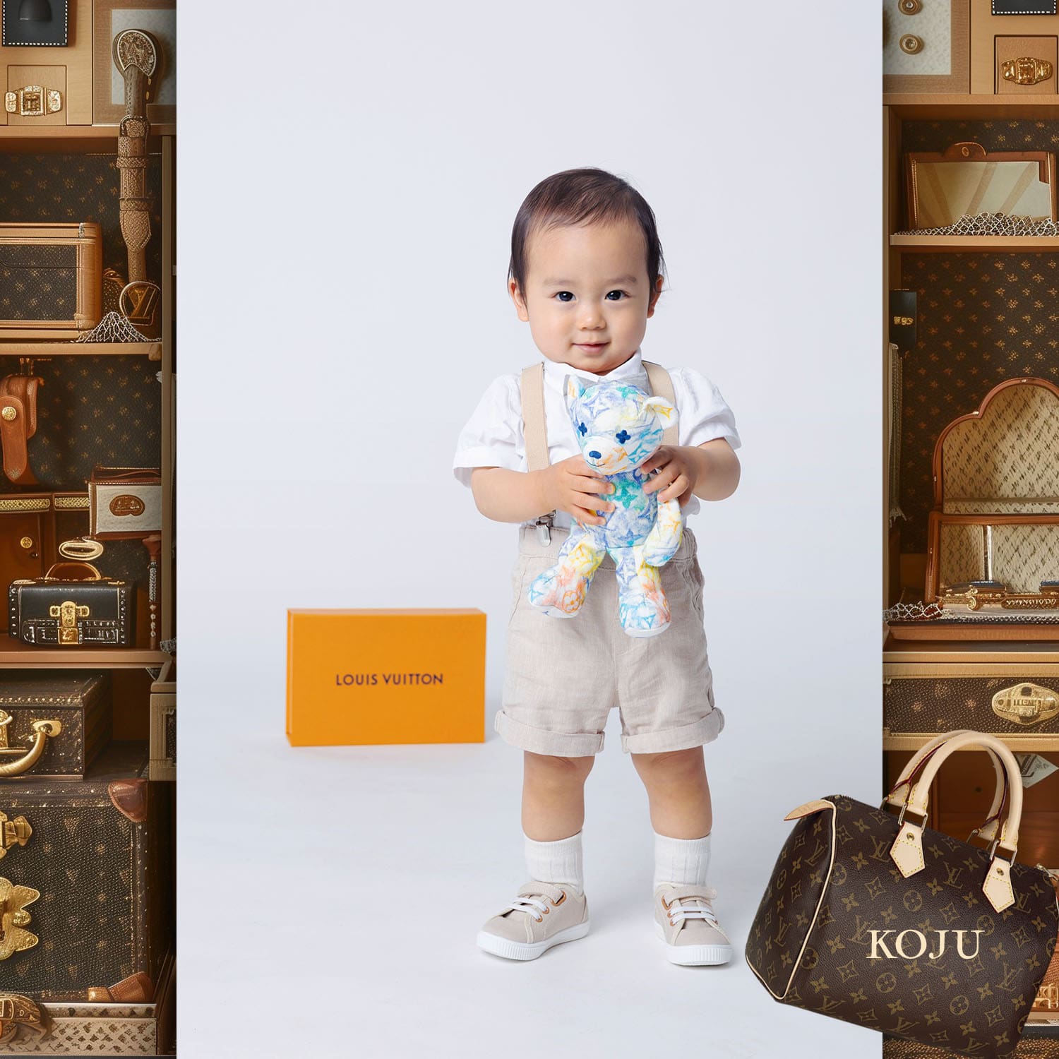 070 Kids Tokei on Runway Magazine World Kids Audition 2024 Louis Vuitton