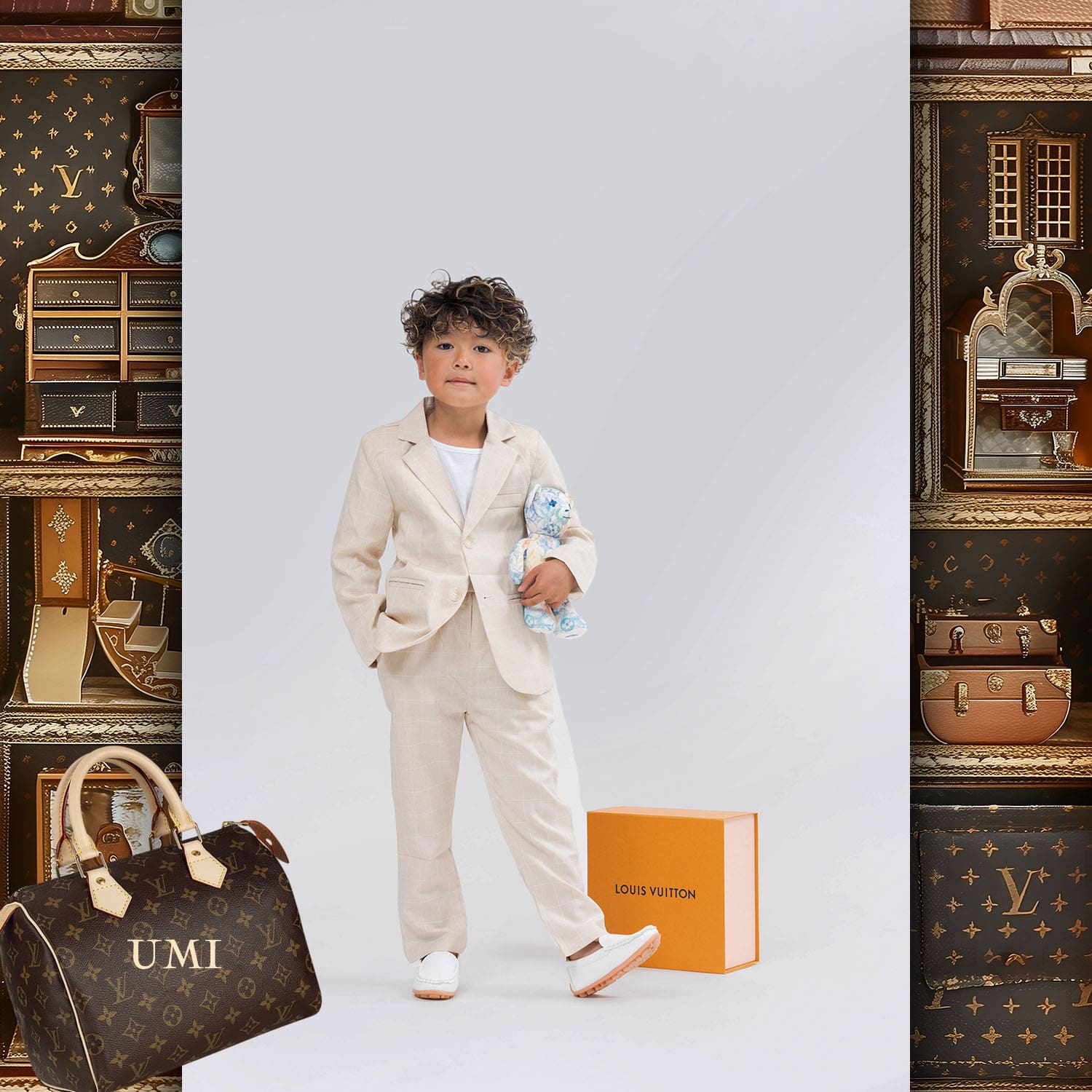 076 Kids Tokei on Runway Magazine World Kids Audition 2024 Louis Vuitton