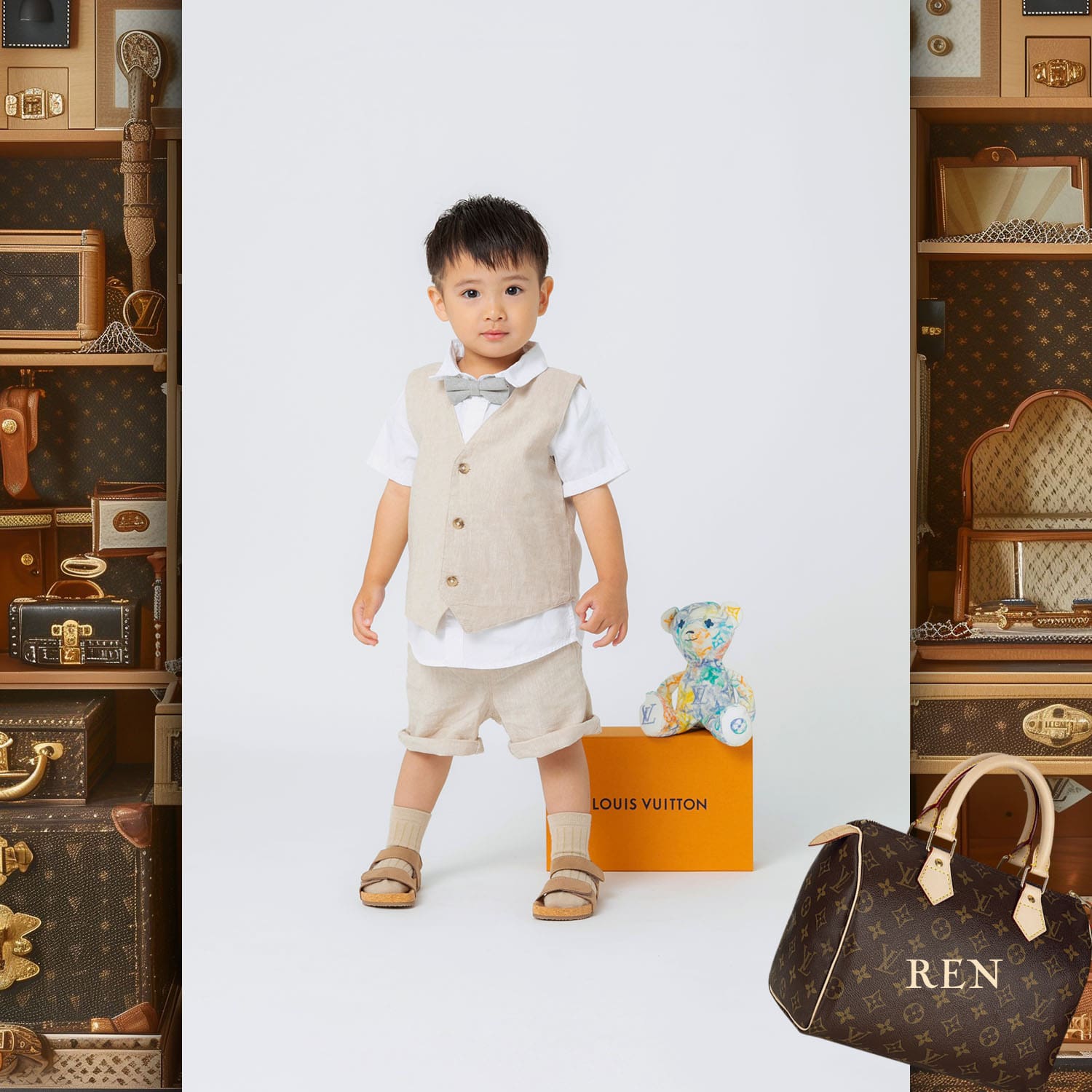 081 Kids Tokei on Runway Magazine World Kids Audition 2024 Louis Vuitton