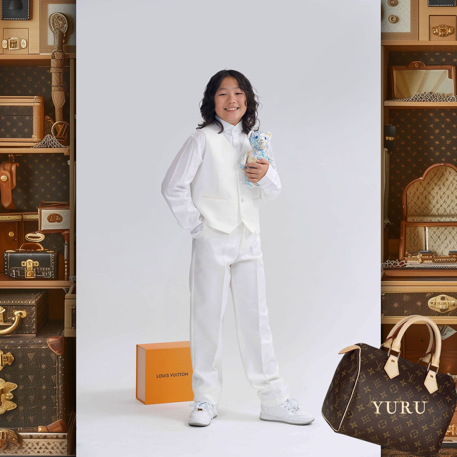 087 Kids Tokei on Runway Magazine World Kids Audition 2024 Louis Vuitton