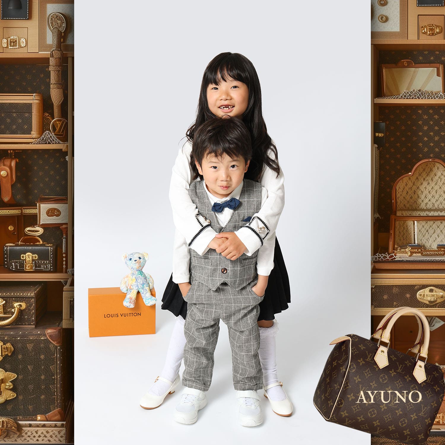 096 Kids Tokei on Runway Magazine World Kids Audition 2024 Louis Vuitton