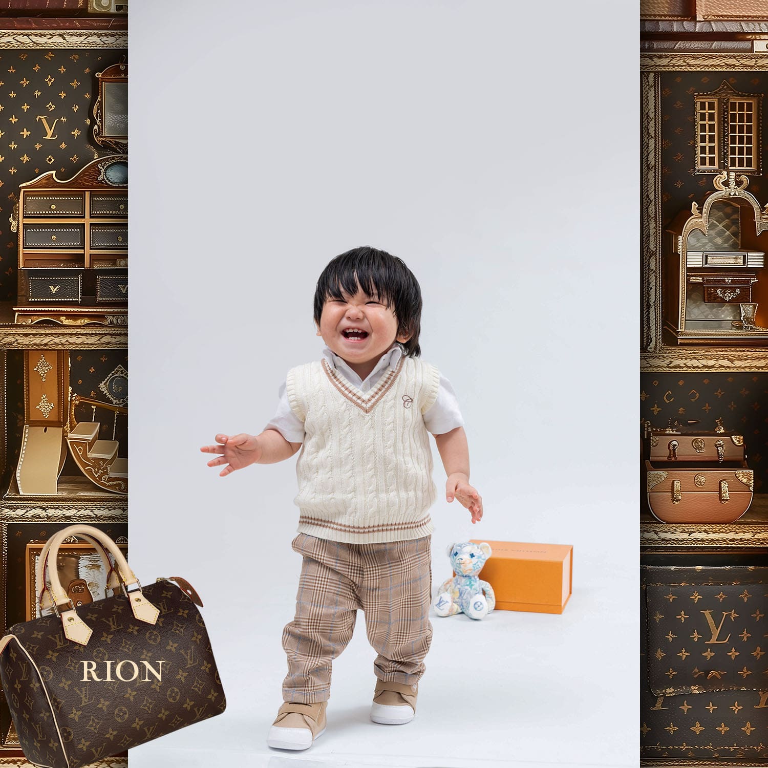 101 Kids Tokei on Runway Magazine World Kids Audition 2024 Louis Vuitton