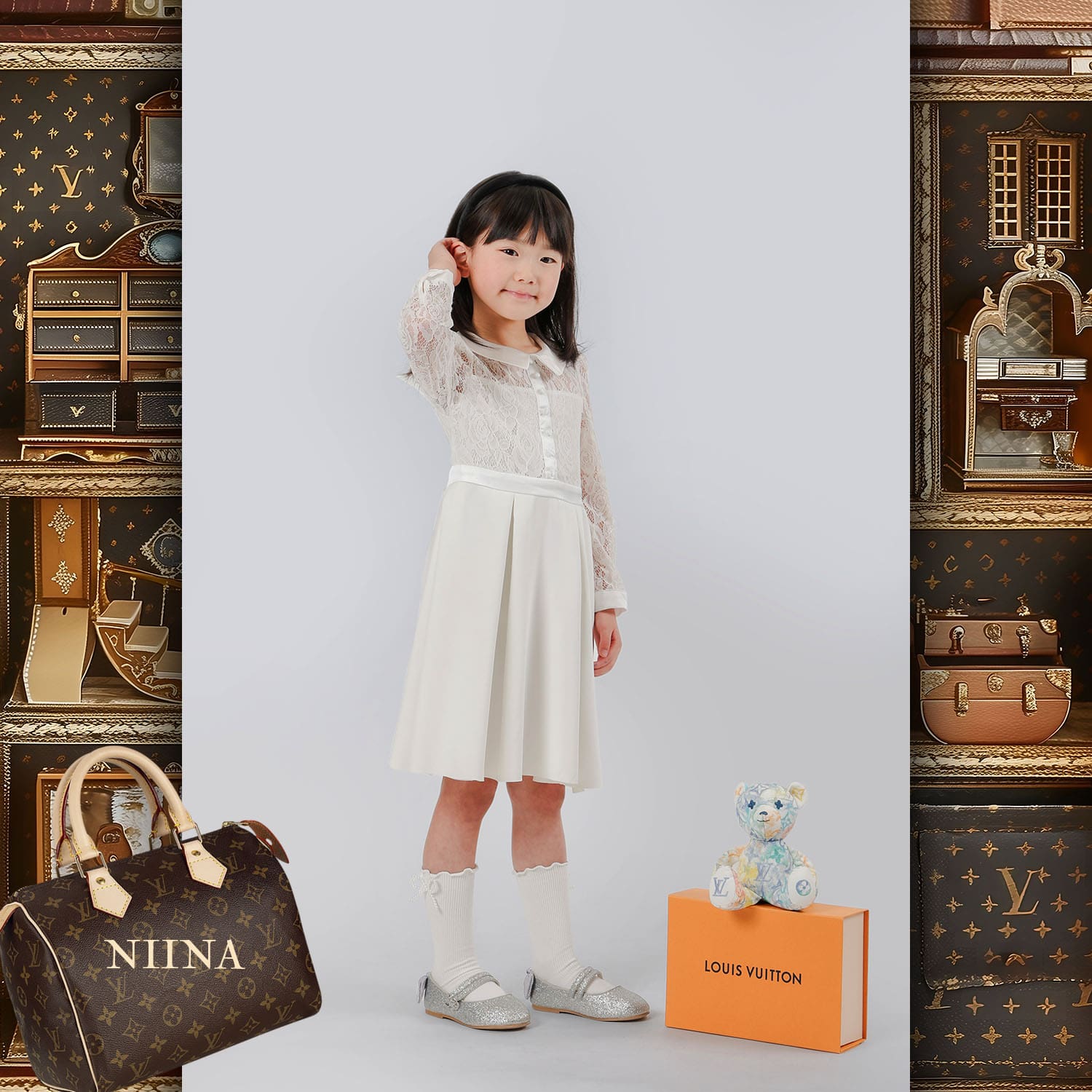 154 キッズ時計音 Runway 雑誌ワールドキッズオーディション 2024 ルイ・ヴィトン