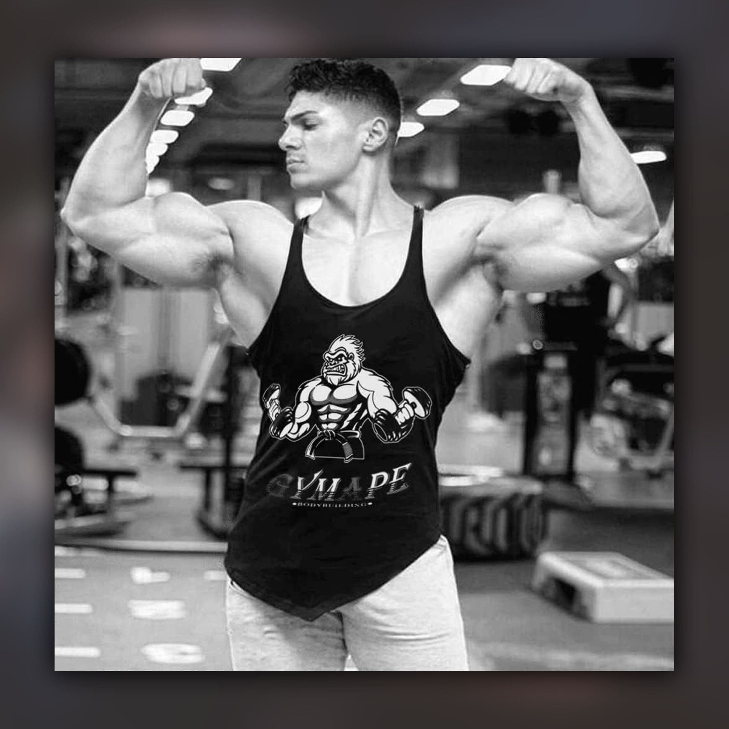 Bodybuilder Origin and History of the marcel or tank top