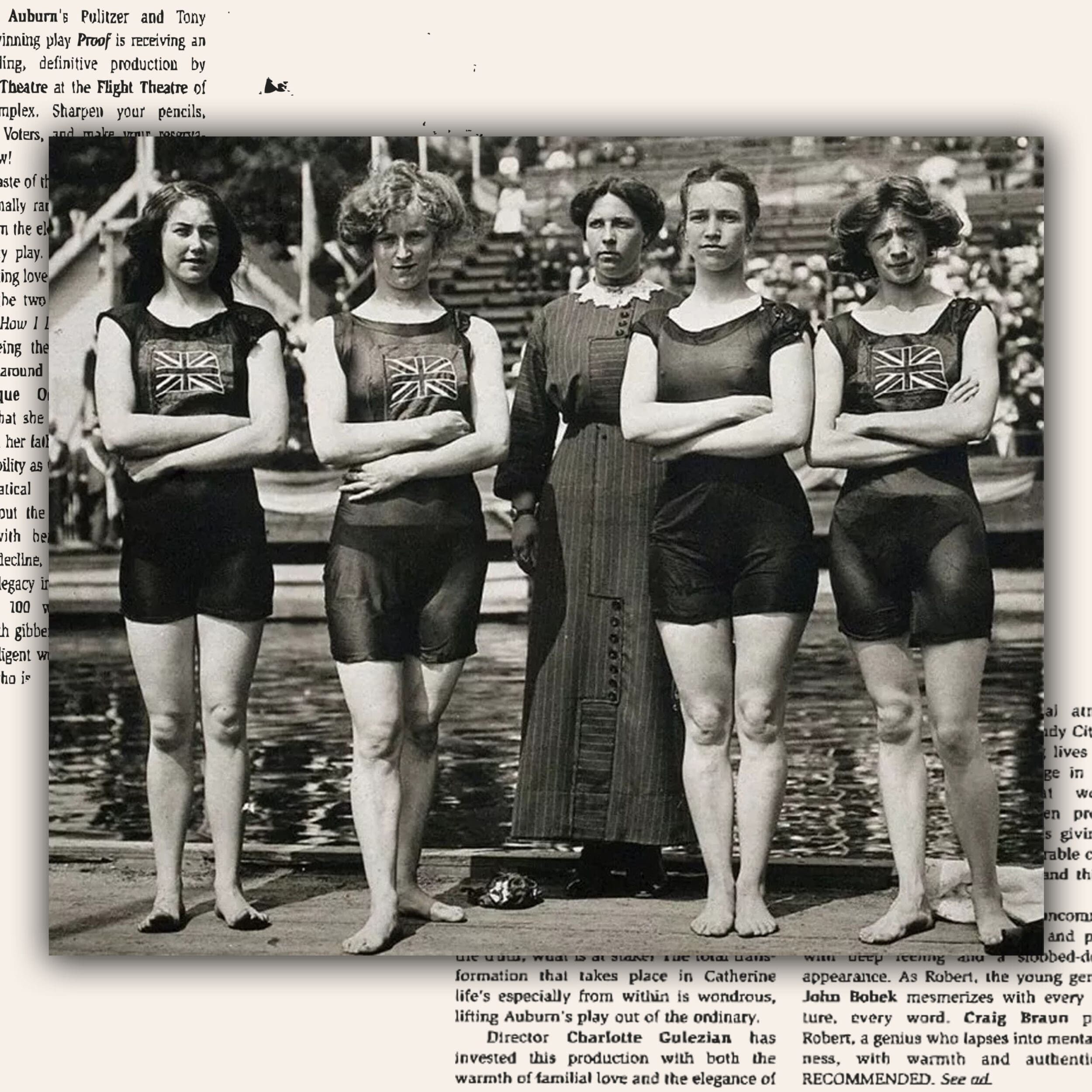 British Female Sport Team 1912 Origin and History of the marcel or tank top