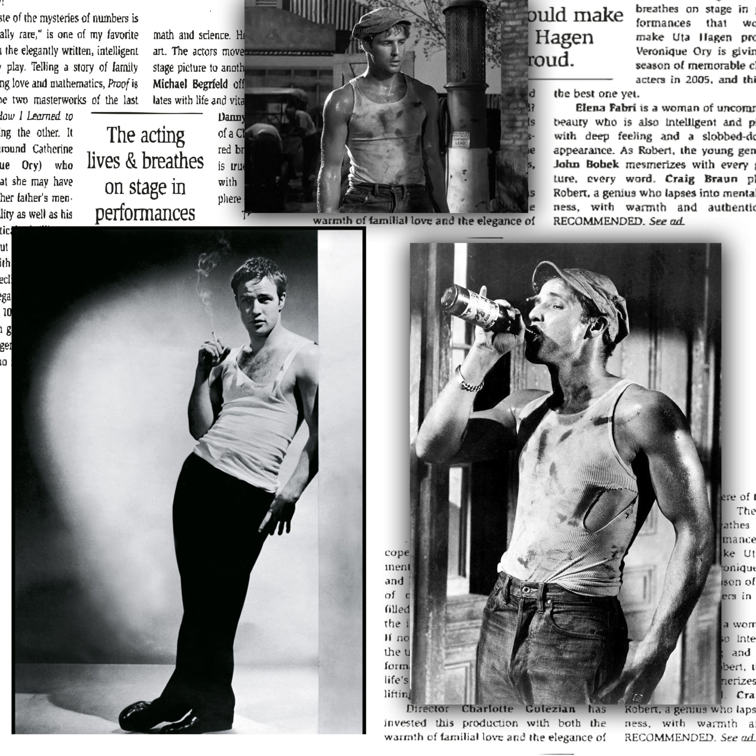 Marlon Brando Origin and History of the marcel or tank top