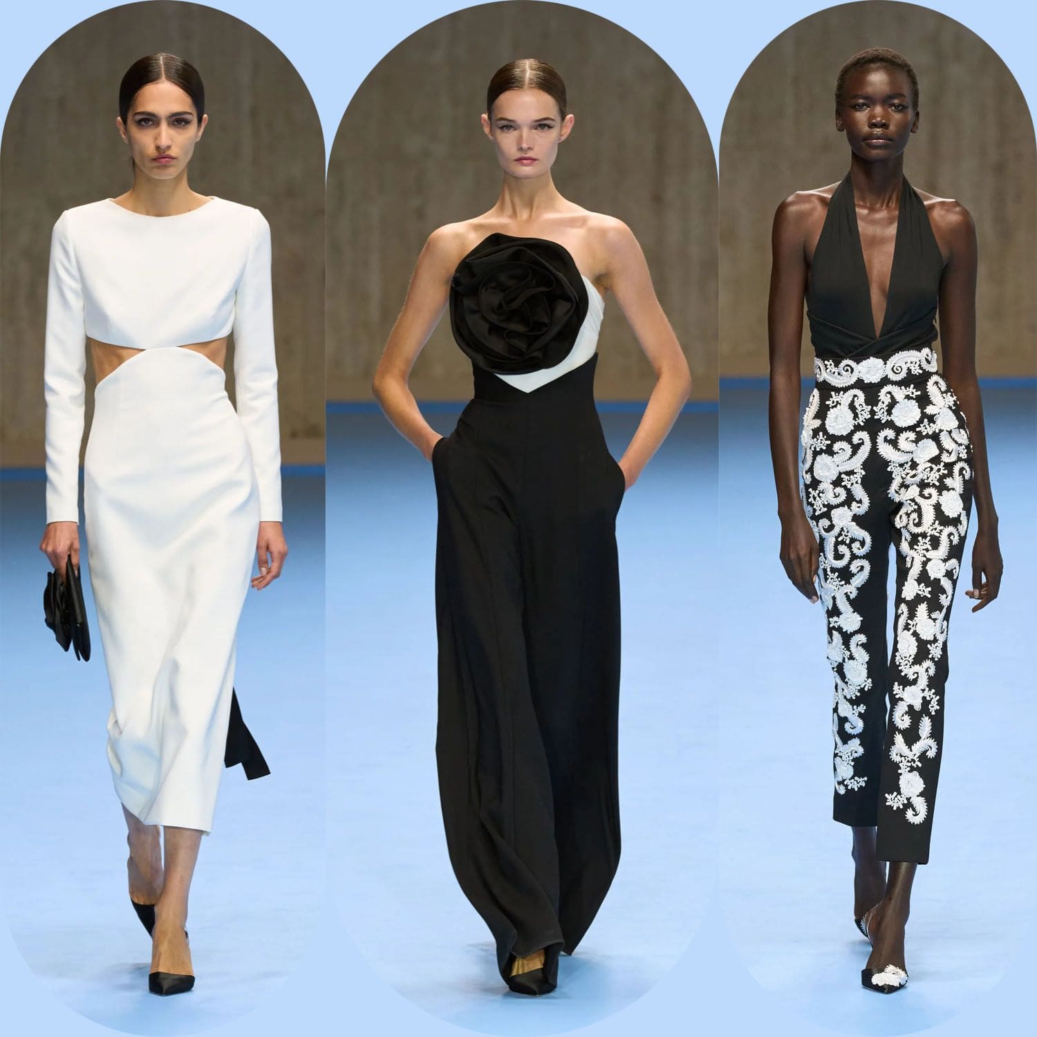 1 Carolina Herrera Frühling Sommer 2025 New York Runway Magazin