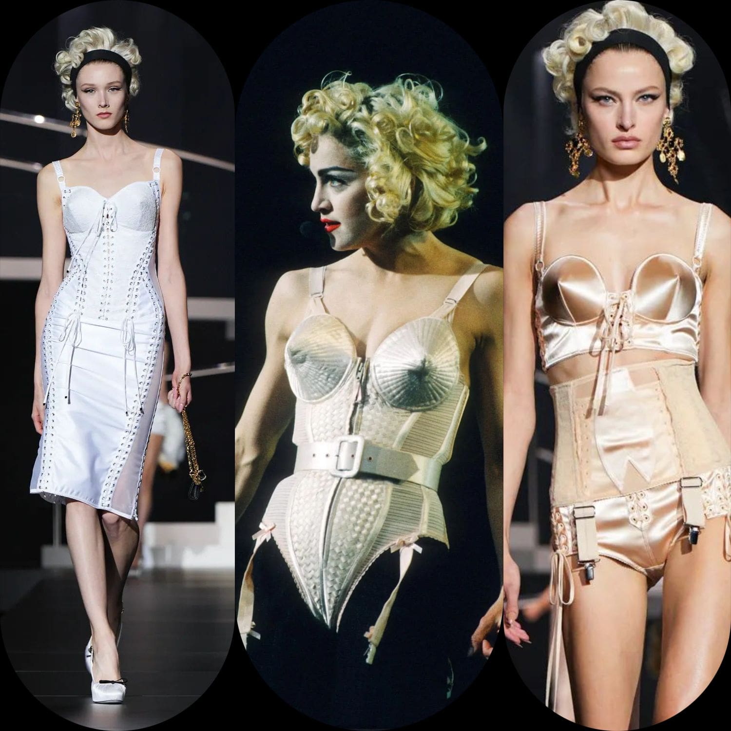 ドルチェガッバーナ2025年春夏 Runway ゴルチエとマドンナへのオマージュ