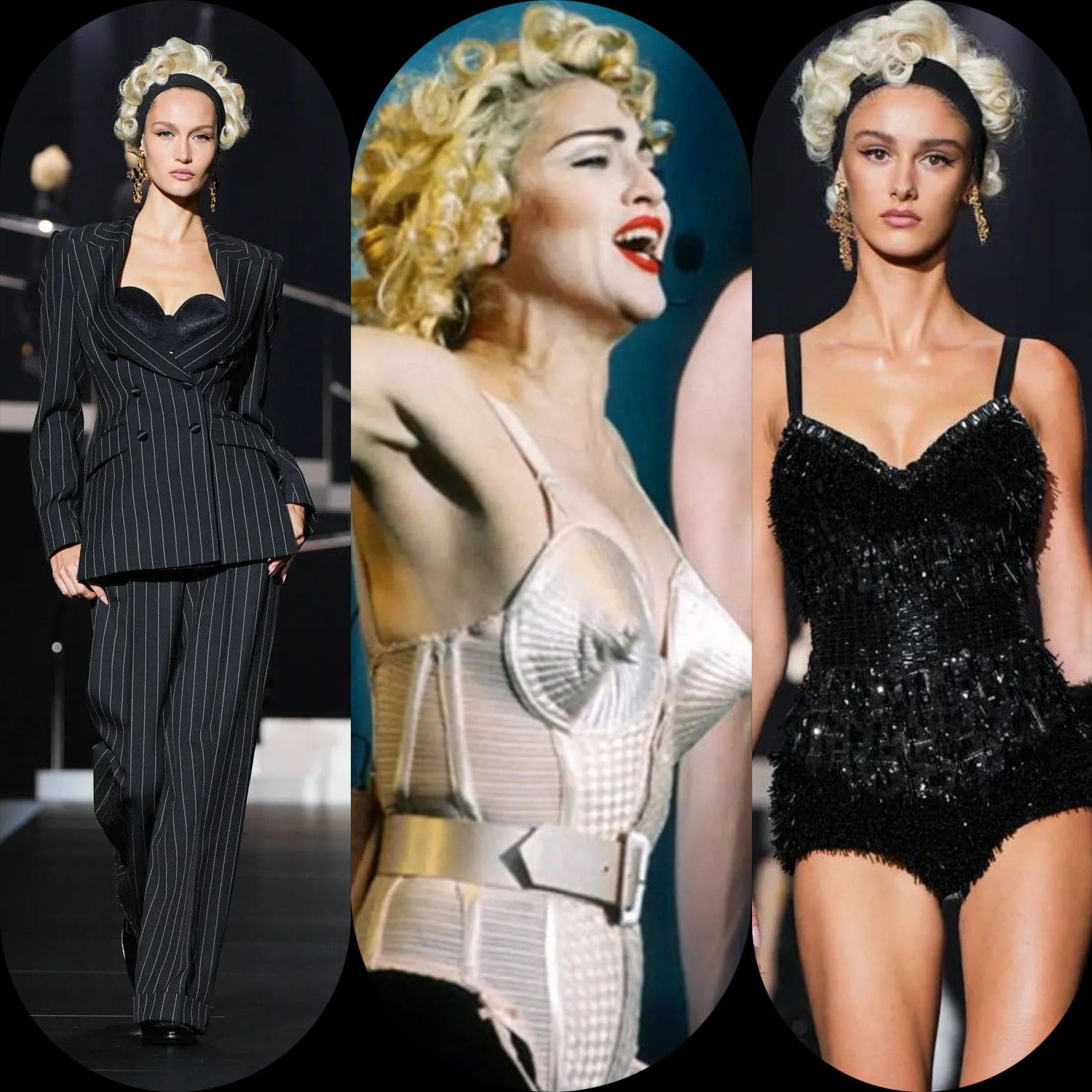 5 ドルチェ ガッバーナ 2025 春夏 Runway ゴルチエとマドンナへのオマージュ