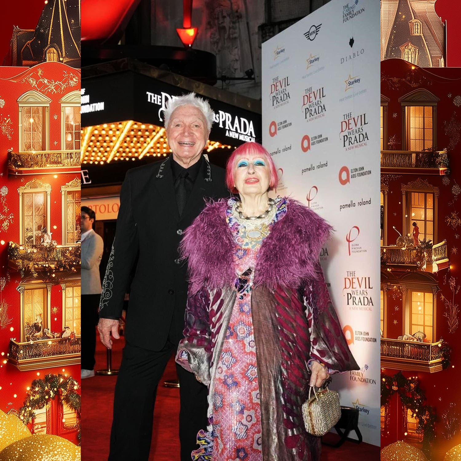 Dame Zandra Rhodes at Devil Wears Prada Opening Gala