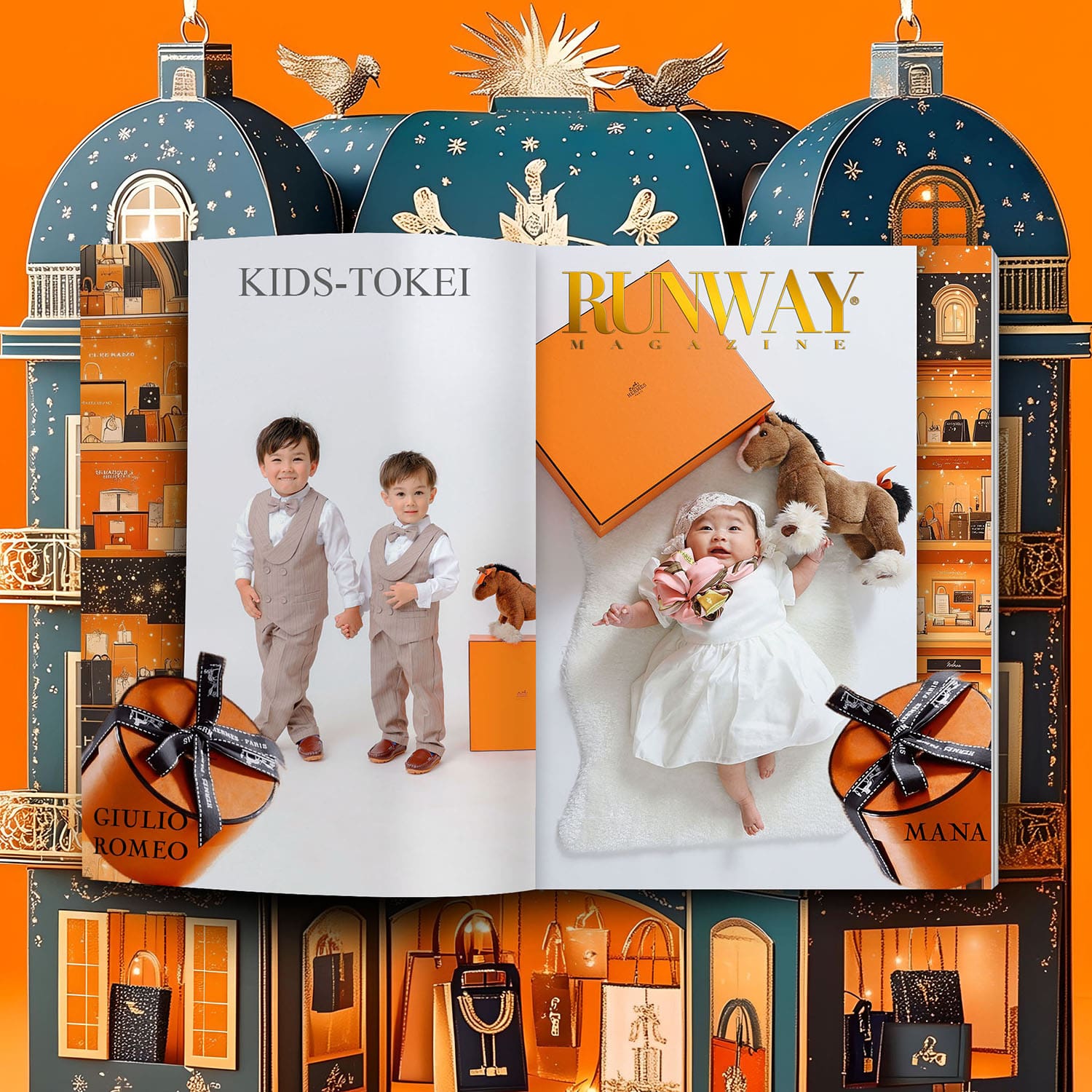 Kids Tokei on RUNWAY MAGAZINE Vol9 2024 10