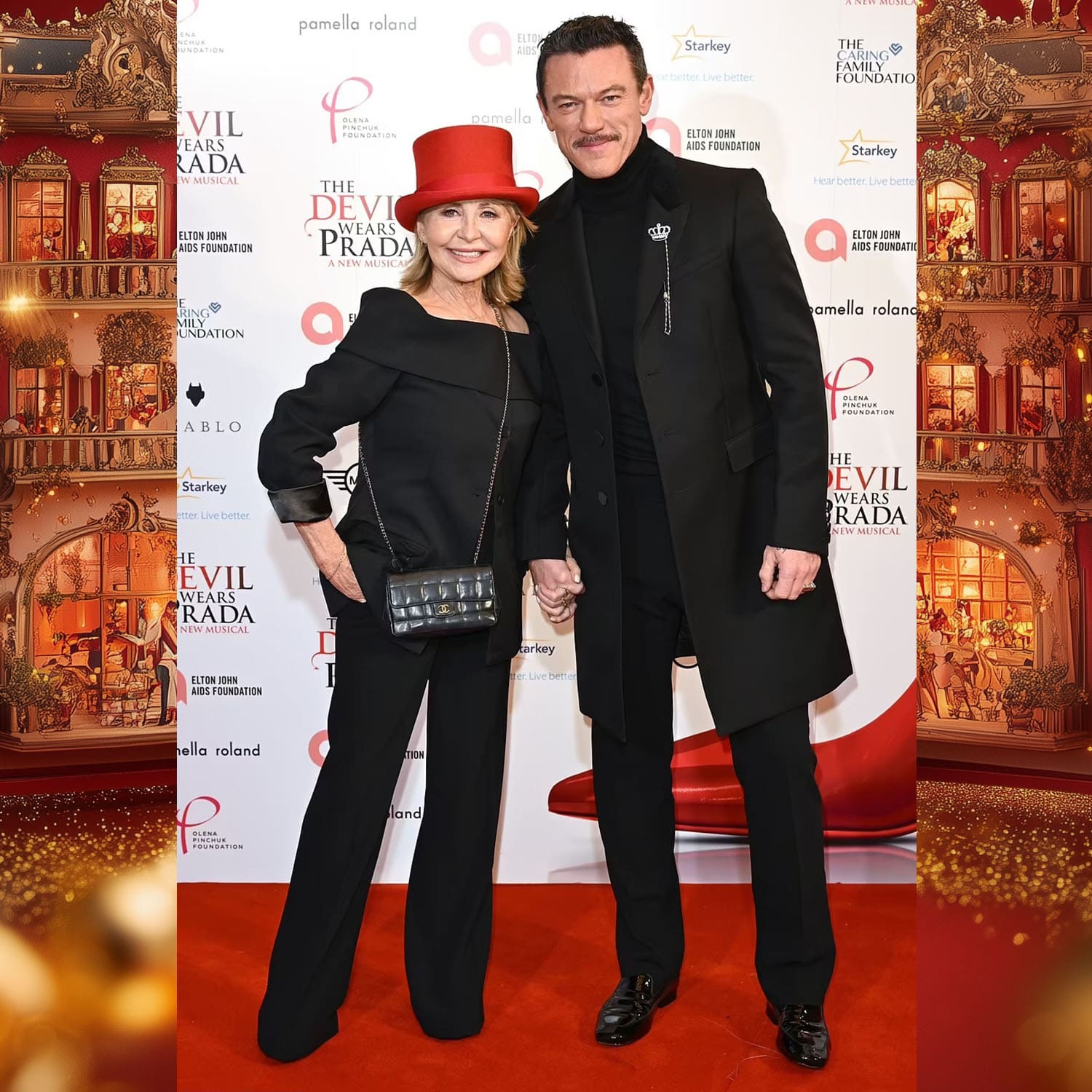 Lulu and Luke Evans at Devil Wears Prada Opening Gala