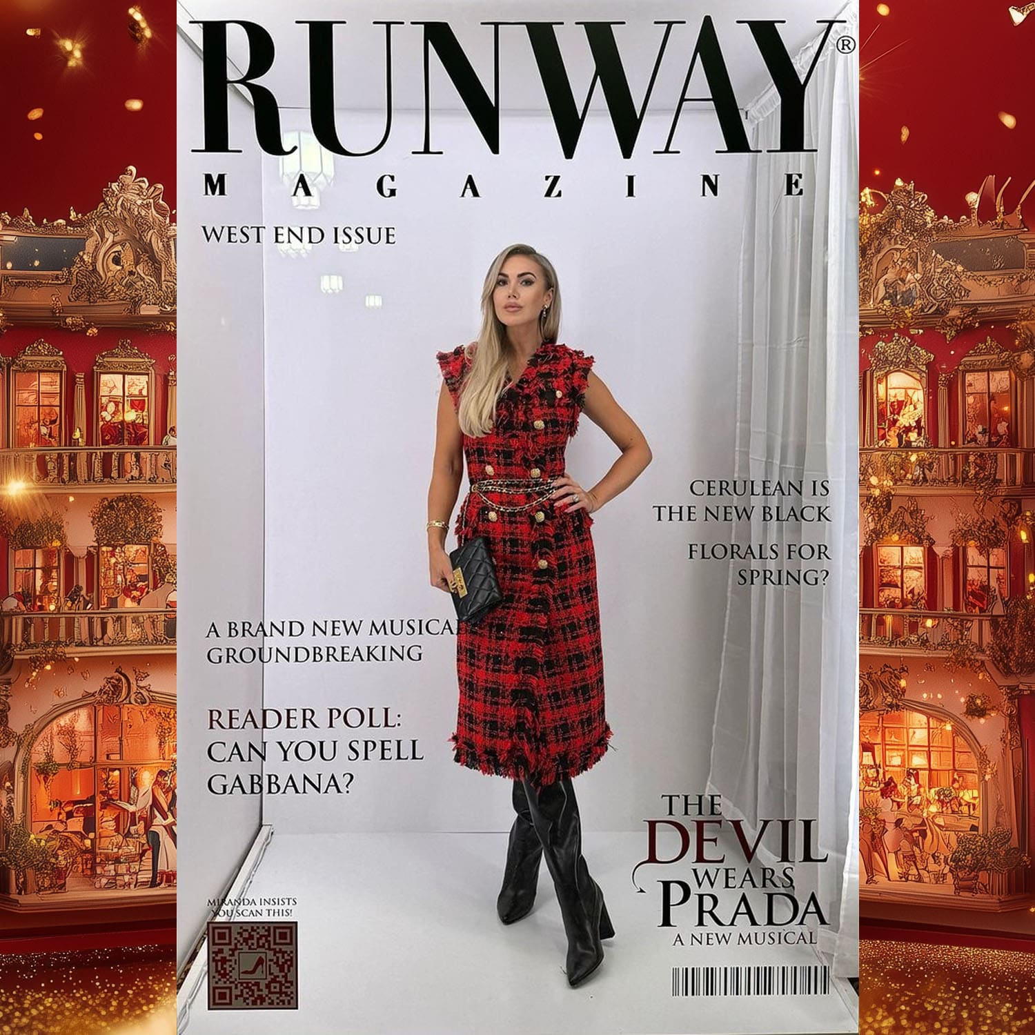 RUNWAY 『プラダを着た悪魔』オープニングガラ1のMAGAZINEカバーブース