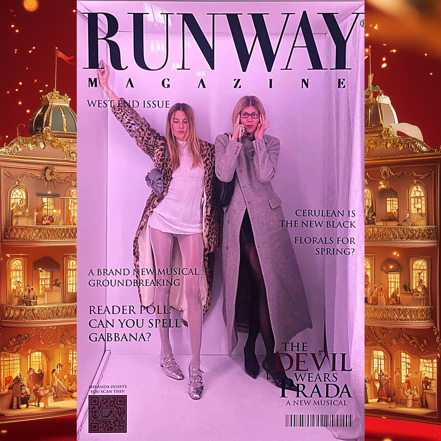 RUNWAY 『プラダを着た悪魔』オープニングガラ2のMAGAZINEカバーブース