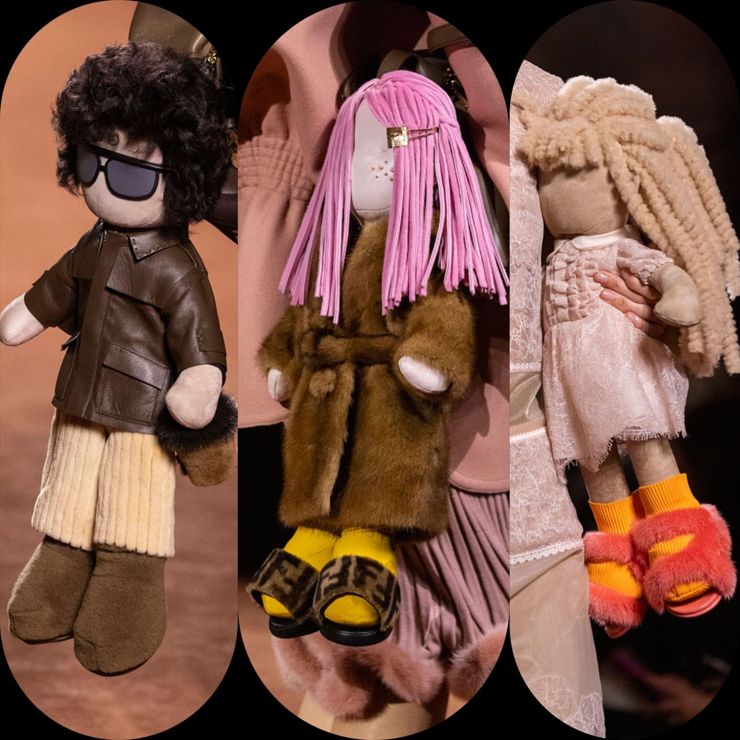 3 poupées Fendi automne 2025 26 Runway Magazine