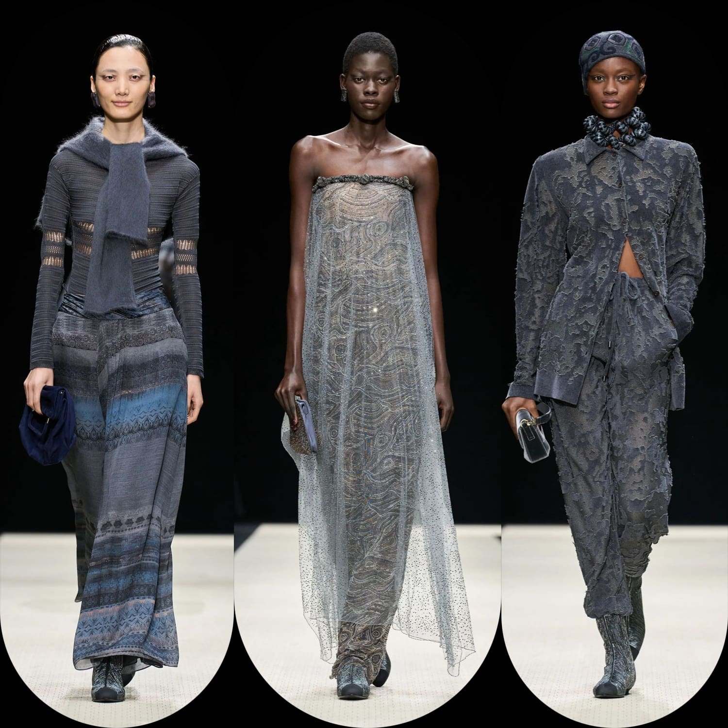 1 Giorgio Armani Outono Inverno 2025 2026 Feminino Runway revista
