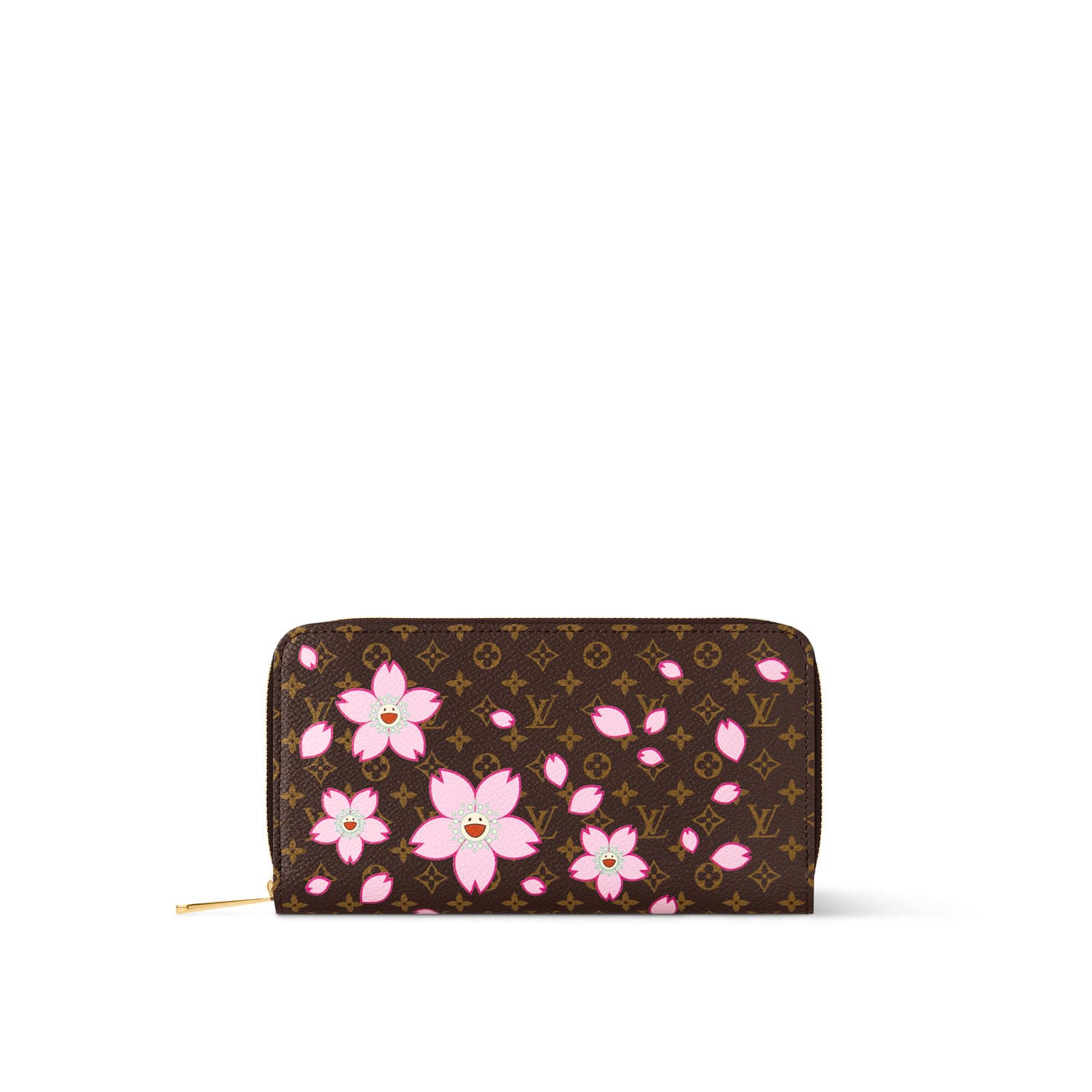 CARTEIRA ZIPPY LVxTM SAKURA MARROM