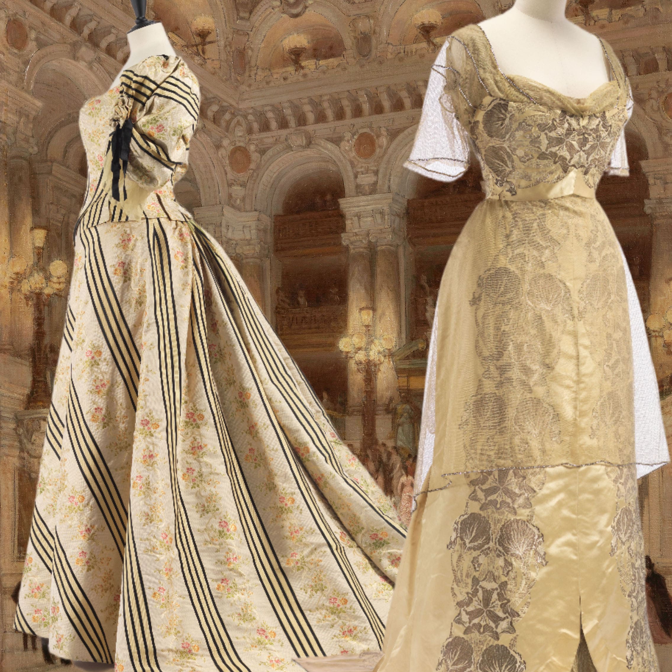 04 Charles Frederick Worth, Evening Gowns,1895 and 1913
